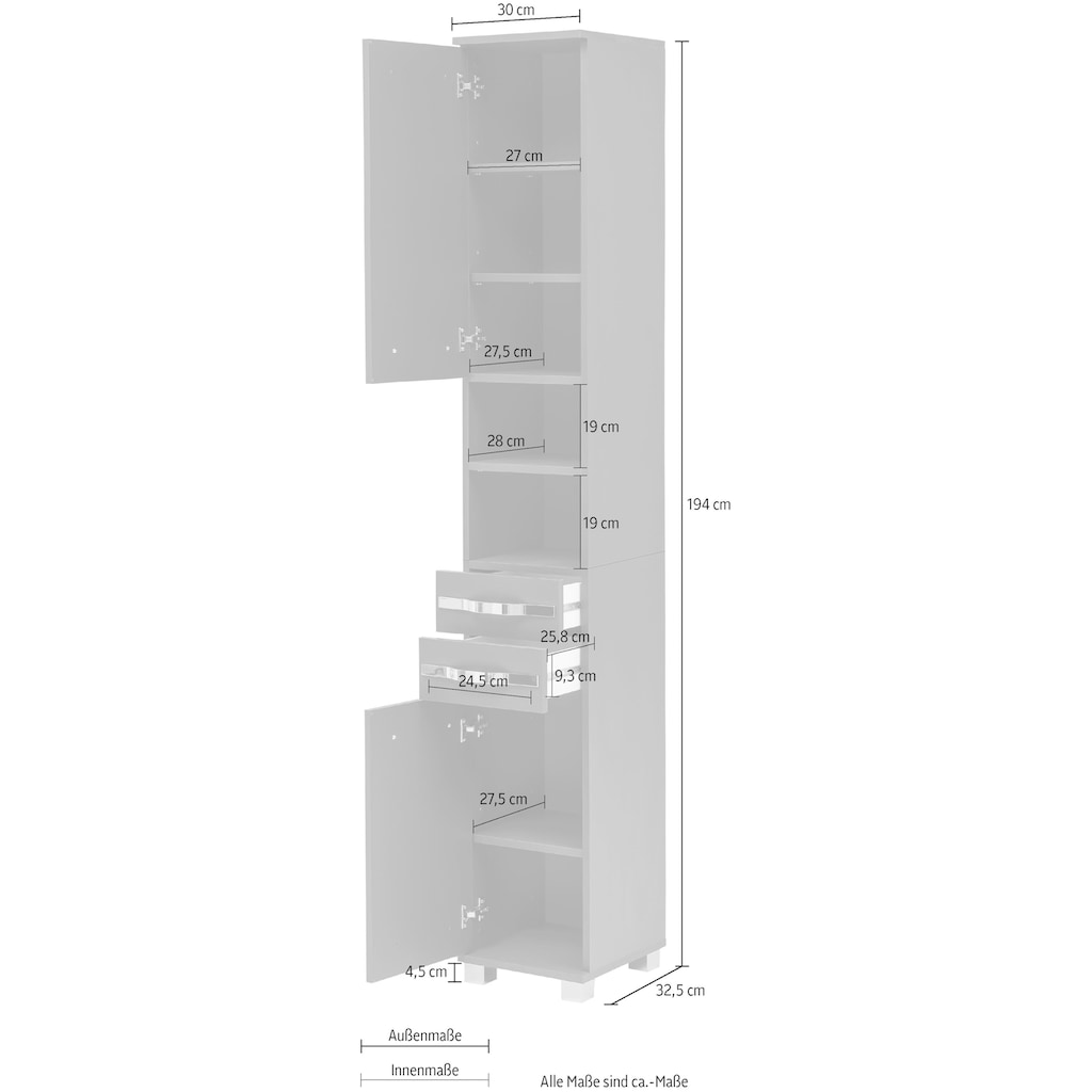 Schildmeyer Hochschrank »Dina«