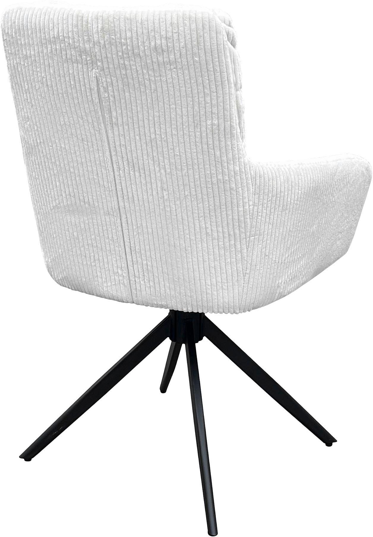 byLIVING Esszimmerstuhl »Pura (2er-Set)«, (Set), Sitzschale 360°drehbar, Metall schwarz, Armlehnstuhl, diverse Farben