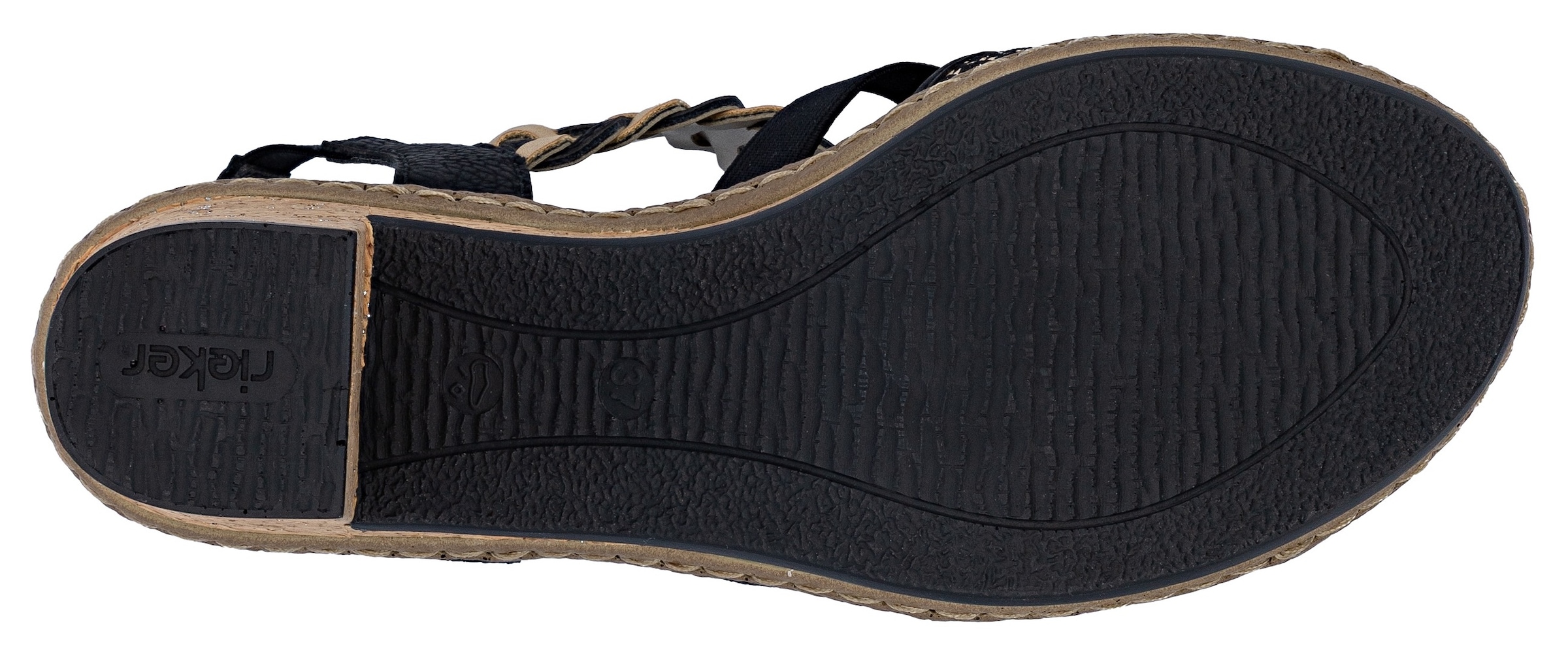 Rieker Sandalette  , Sommerschuh, Sandale, Plateauabsatz, in elegantem Look