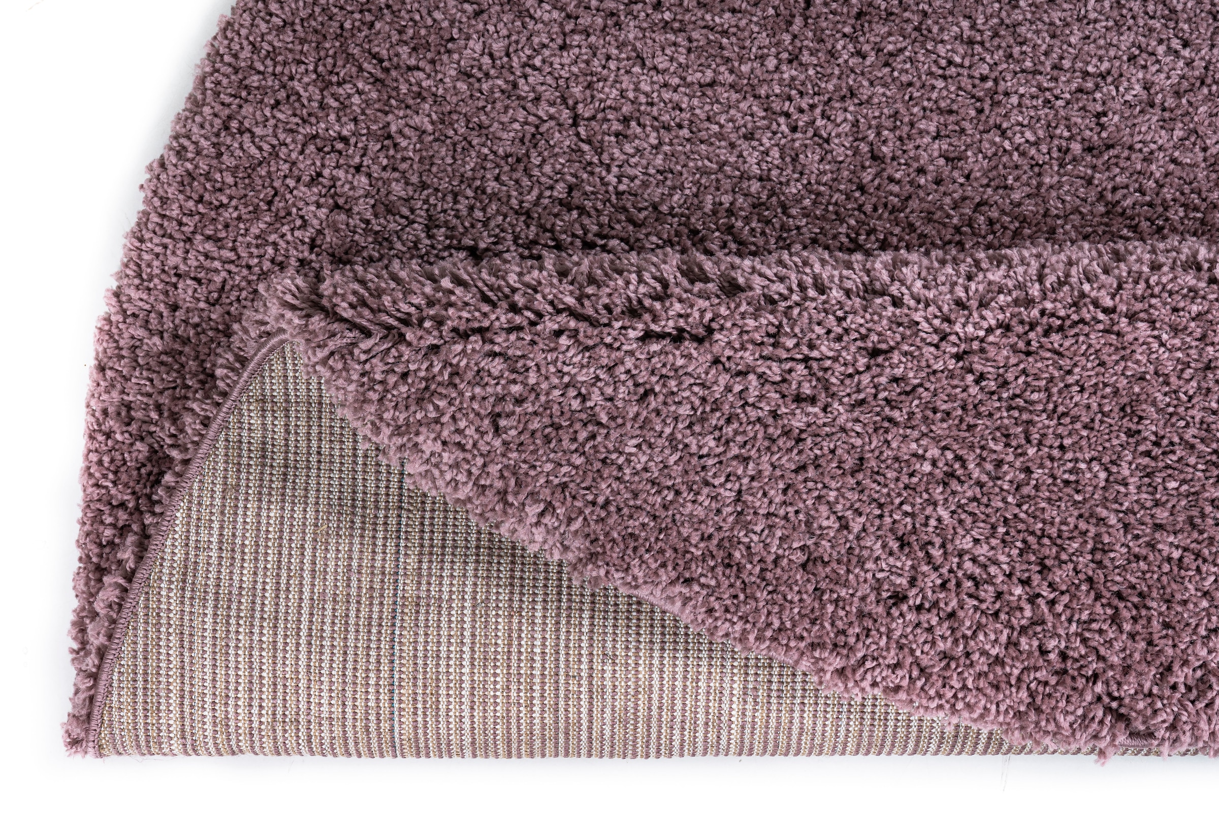 my home Teppich »Viva Teppich rund«, rund, 45 mm Höhe, Uni-Farben, einfarbig, besonders weich und kuschelig