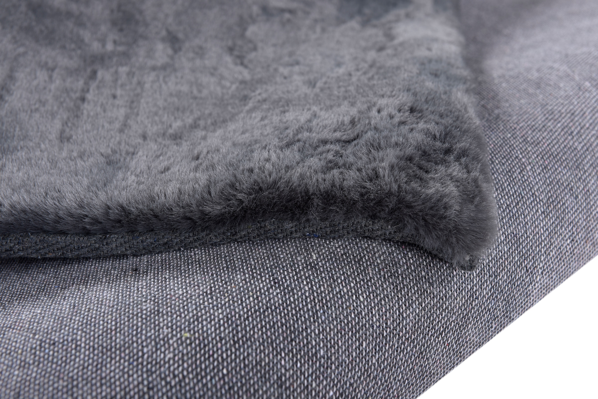my home Fellteppich »Guidel«, rechteckig, 30 mm Höhe, Kunstfell, Kuschelteppich, Uni Farben, super weich, Wohnzimmer