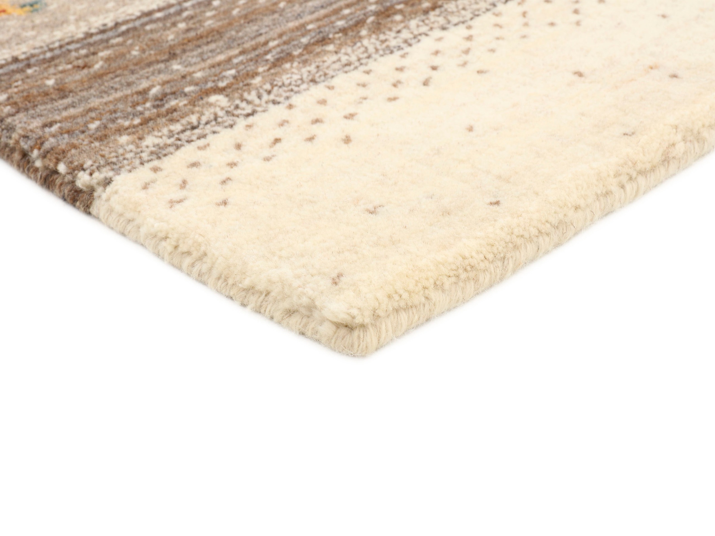 carpetfine Wollteppich »Gabbeh Loom Lori«, rechteckig, 15 mm Höhe, reine Wolle, sehr weicher Flor, Wohnzimmer