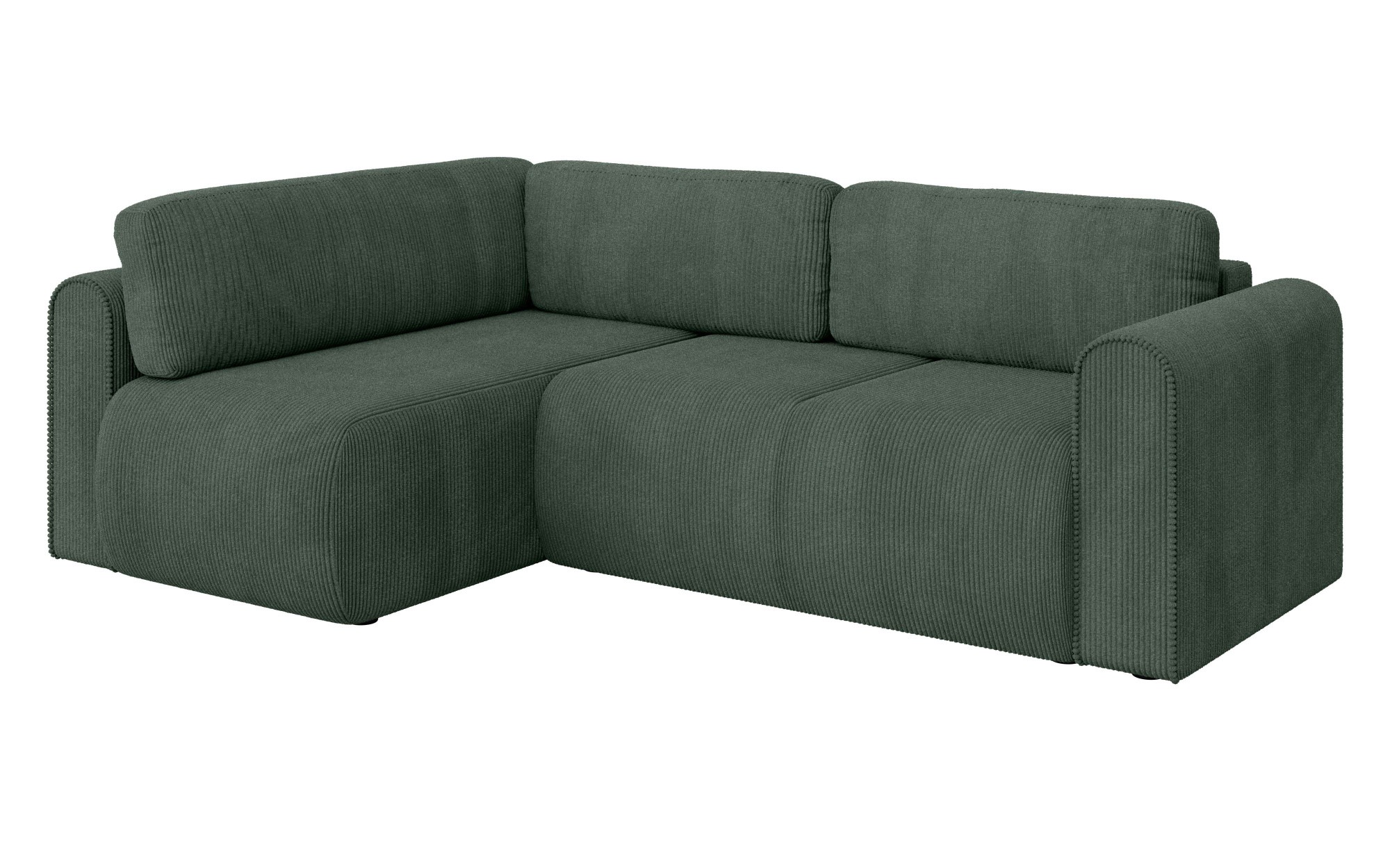 INOSIGN Ecksofa »Zacharia wahlweise Schlafsofa mit Bettkasten, B/T/H 250/166/86 cm«, L-Form mit Wellenunterfederung, Ottomane rechts oder links bestellbar