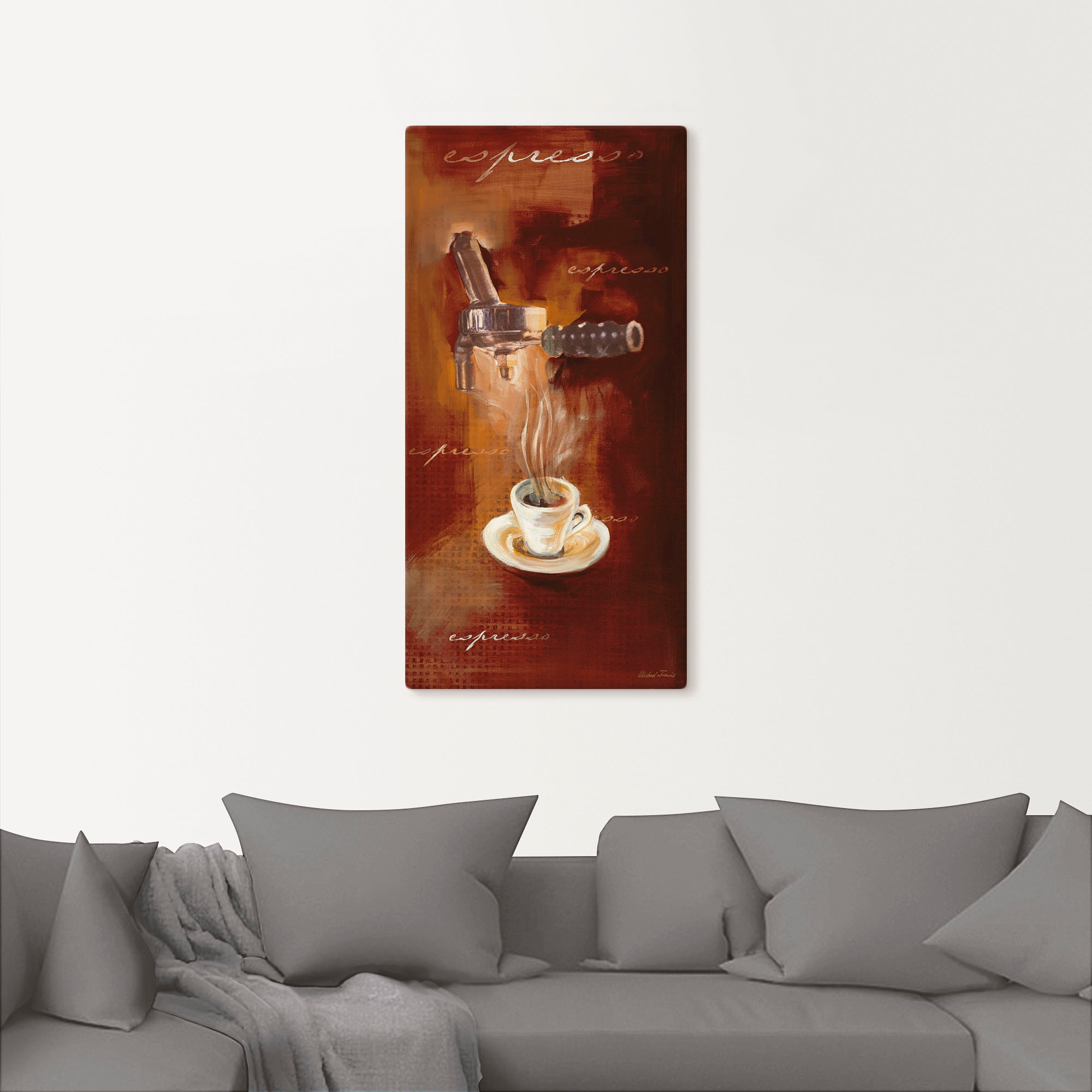 Artland Wandbild »Espresso I«, Getränke, (1 St.), als Alubild, Outdoorbild, günstig online kaufen