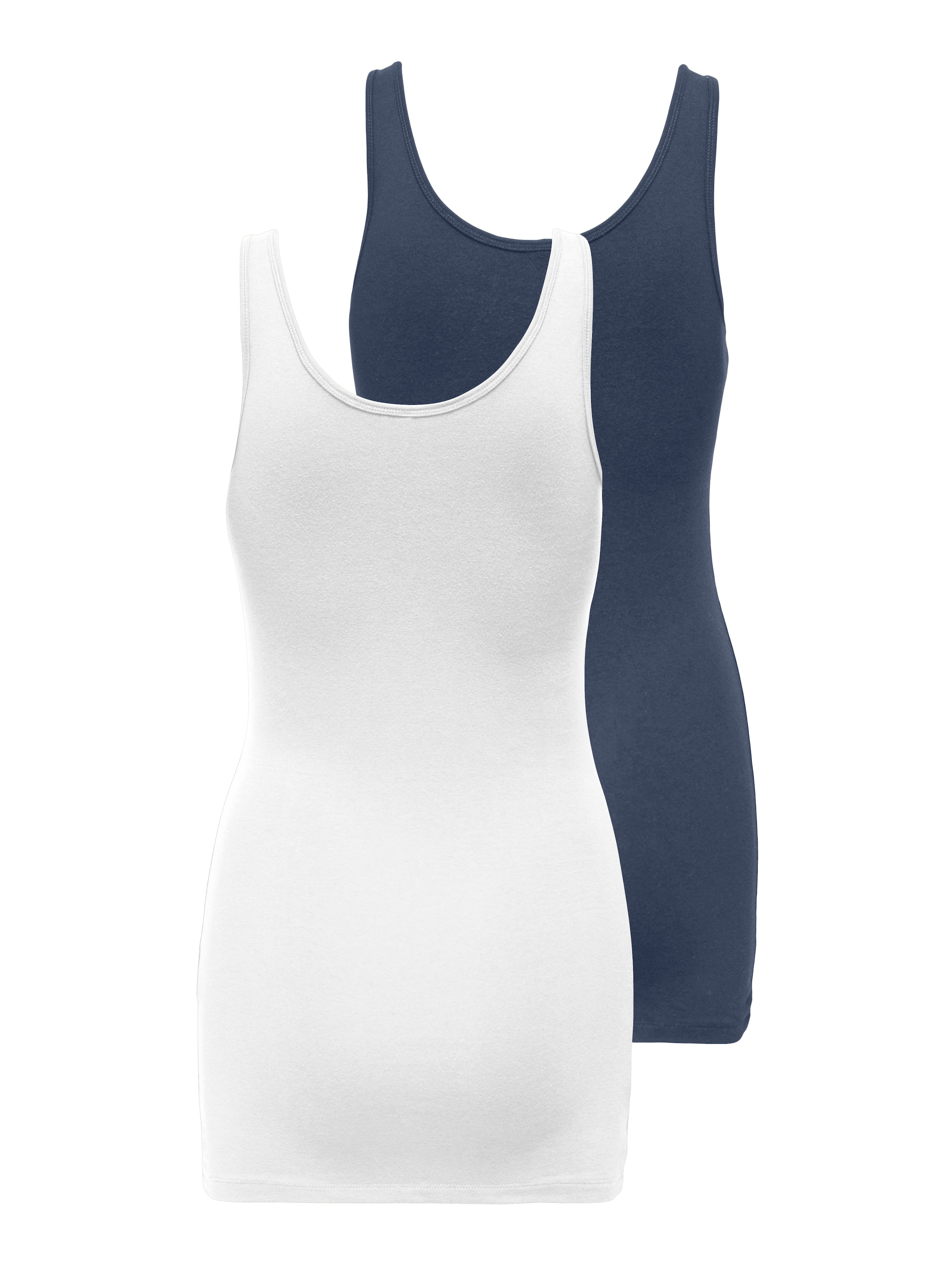 ONLY Tanktop »ONLLIVE LOVE NEW LONG TT 2PACK NOOS«, (Packung, 2er-Pack)