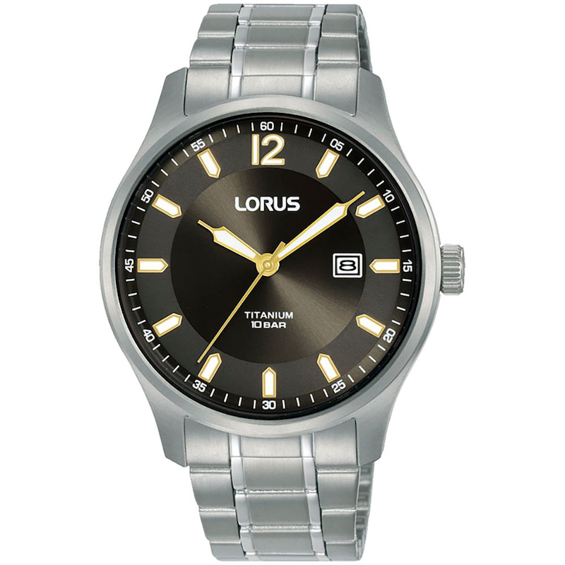 LORUS Quarzuhr »Sports« Armbanduhr, Damenuhr, Herrenuhr, Titan, Tag, analog titansilberfarben-anthrazit Klassische Armbanduhr für Sie & Ihn