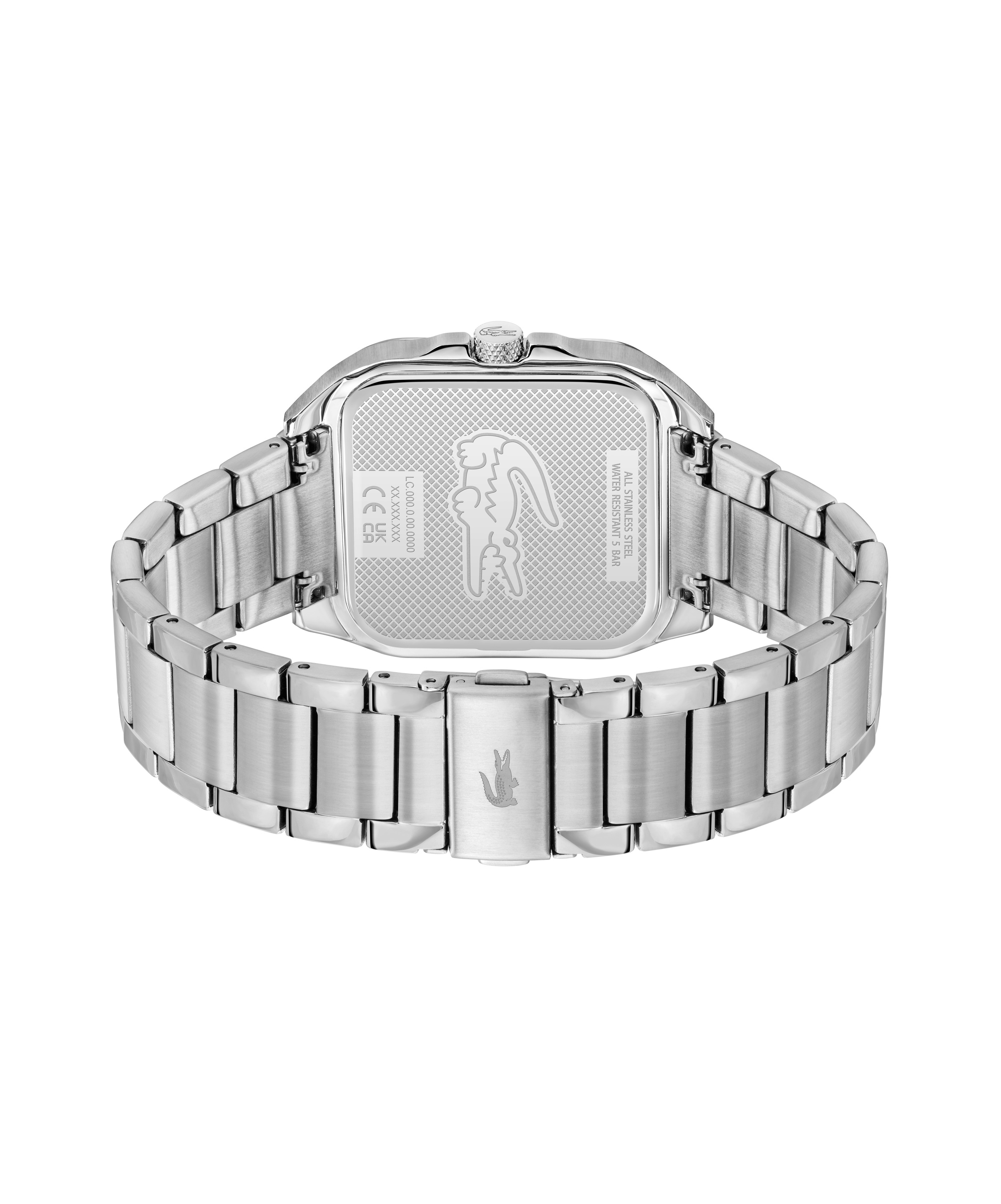 Lacoste Quarzuhr »LACOSTE.12.12 UP« Armbanduhr, Herrenuhr, Edelstahlarmband, analog