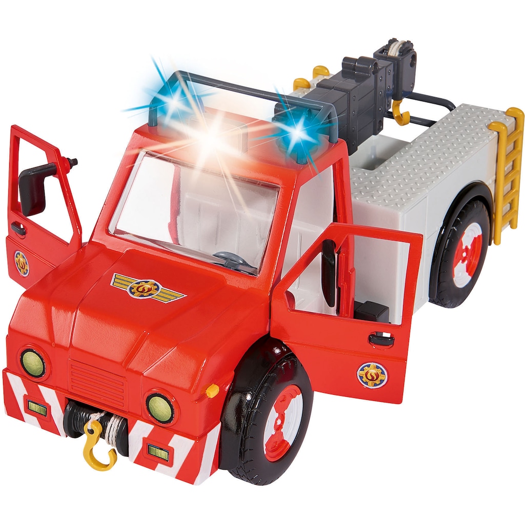 SIMBA Spielzeug-Kran »Feuerwehrmann Sam, Phoenix mit Figur, Pferd und Blaulicht«