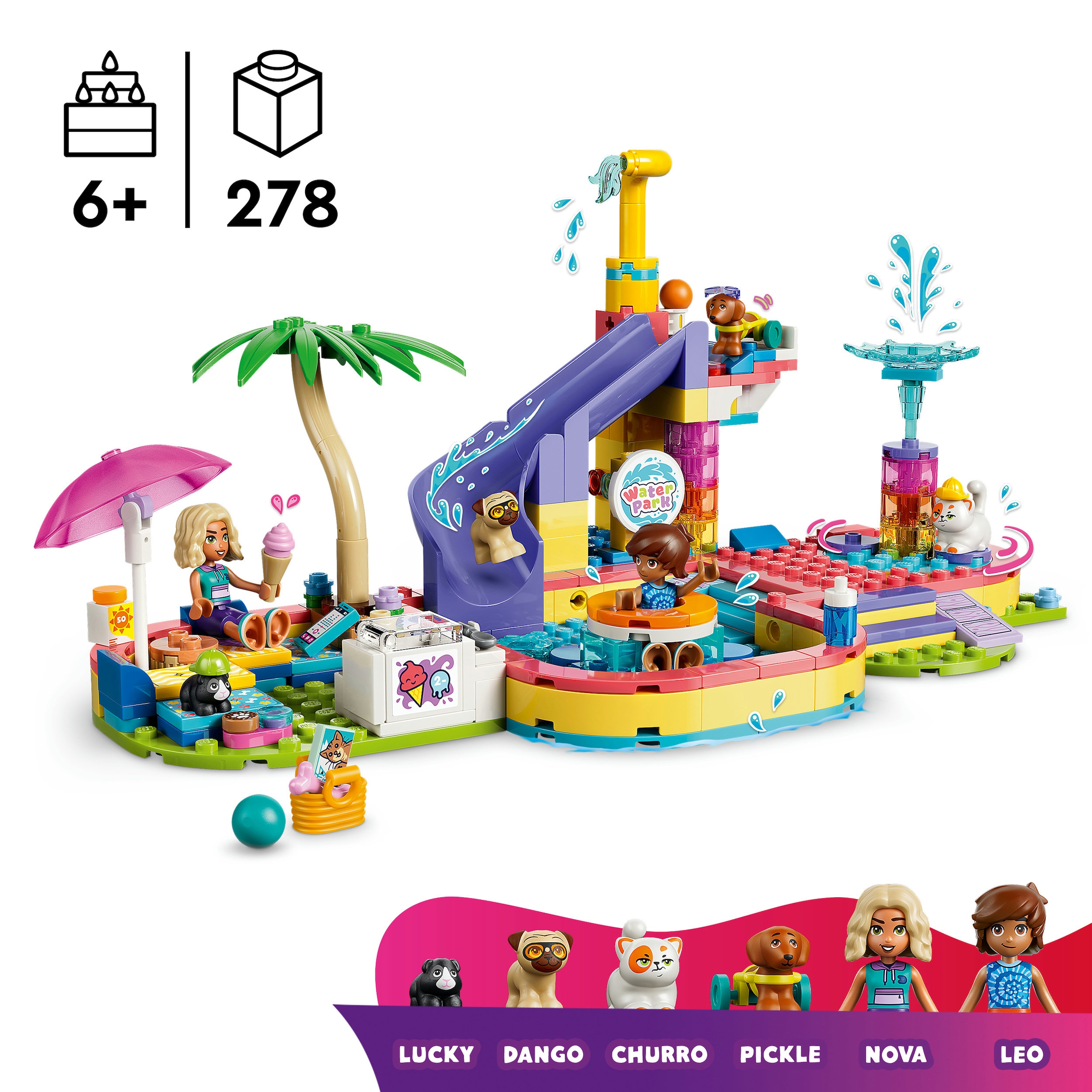 LEGO® Konstruktionsspielsteine »Lustiger Tag im Wasserpark (42676), LEGO Friends« Made in Europe