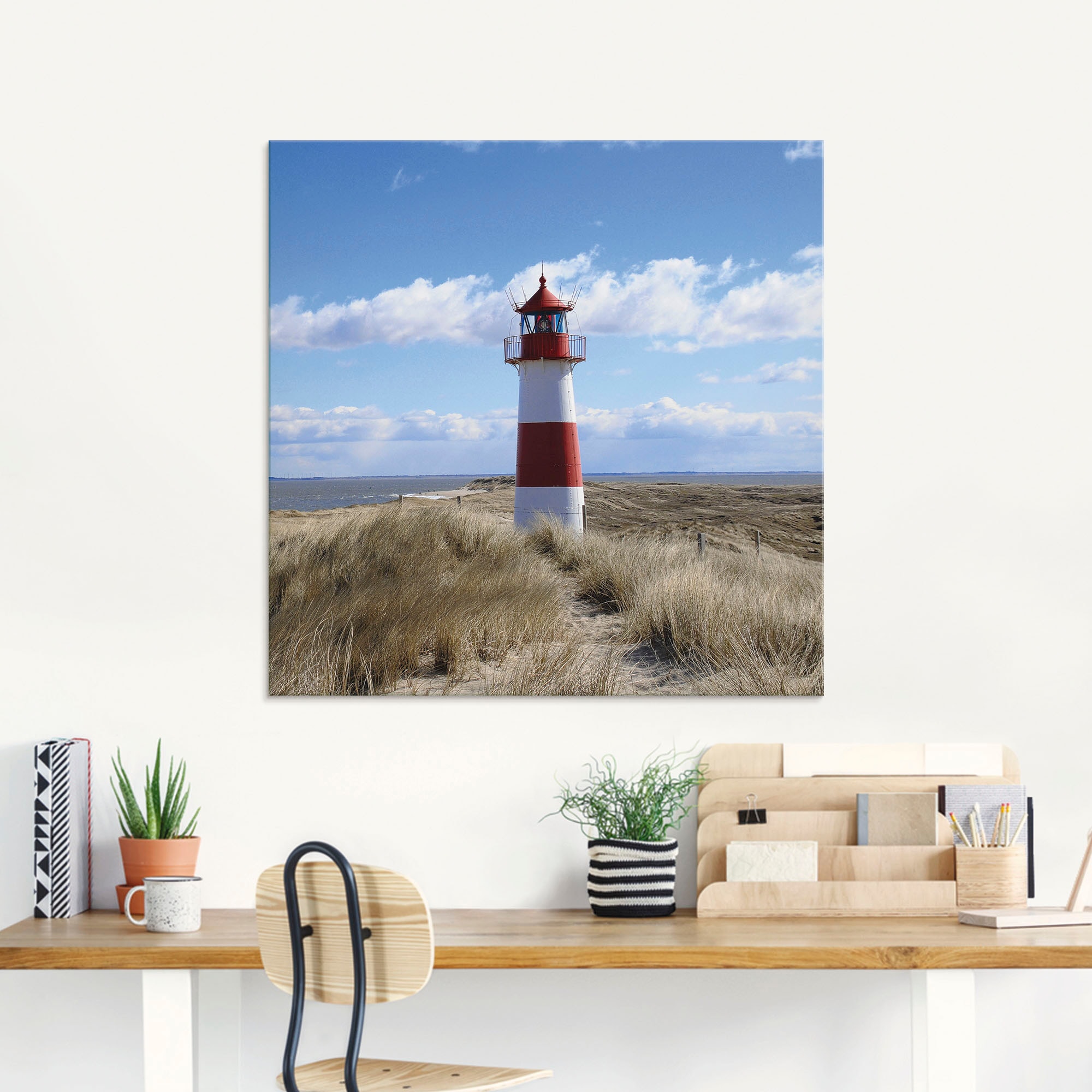 Artland Glasbild »Leuchtturm Sylt« Gebäude 1 Stk. tlg. in verschiedenen Grö günstig online kaufen