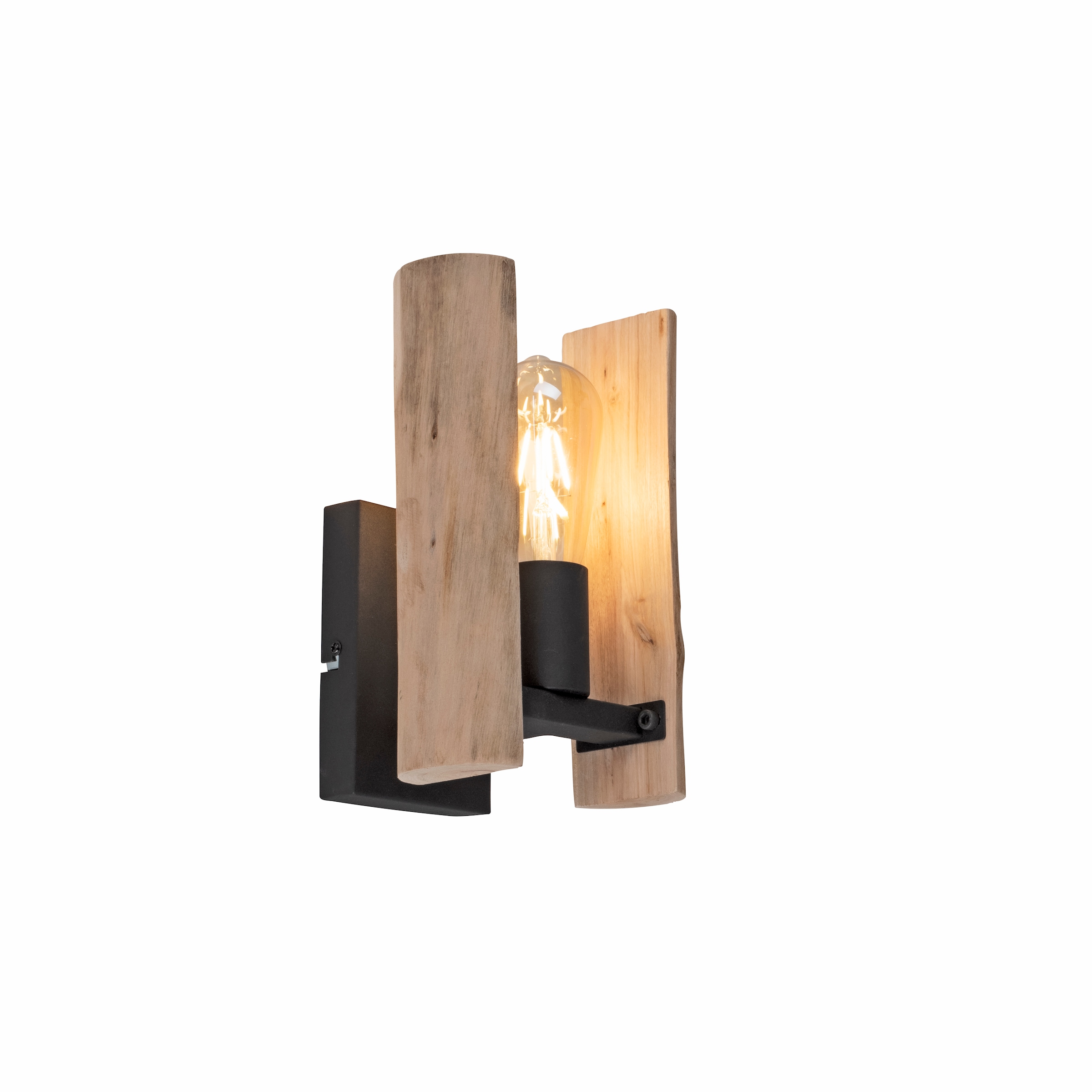 JUST LIGHT Wandleuchte »LOG«, 1 flammig, Leuchtmittel E27   ohne Leuchtmitt günstig online kaufen