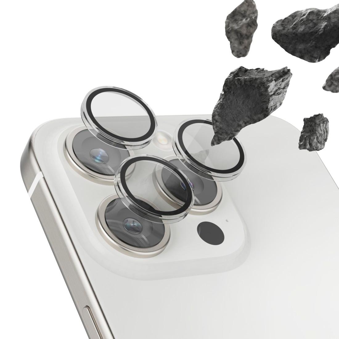 Hama Kameraschutzglas »Kameraschutz für iPhone 13 Pro/Pro Max (Panzerglas 9H, 3 Einzellinsen)«, für iPhone 13 Pro/13 Pro Max, stoßfest, kratzfest, robust