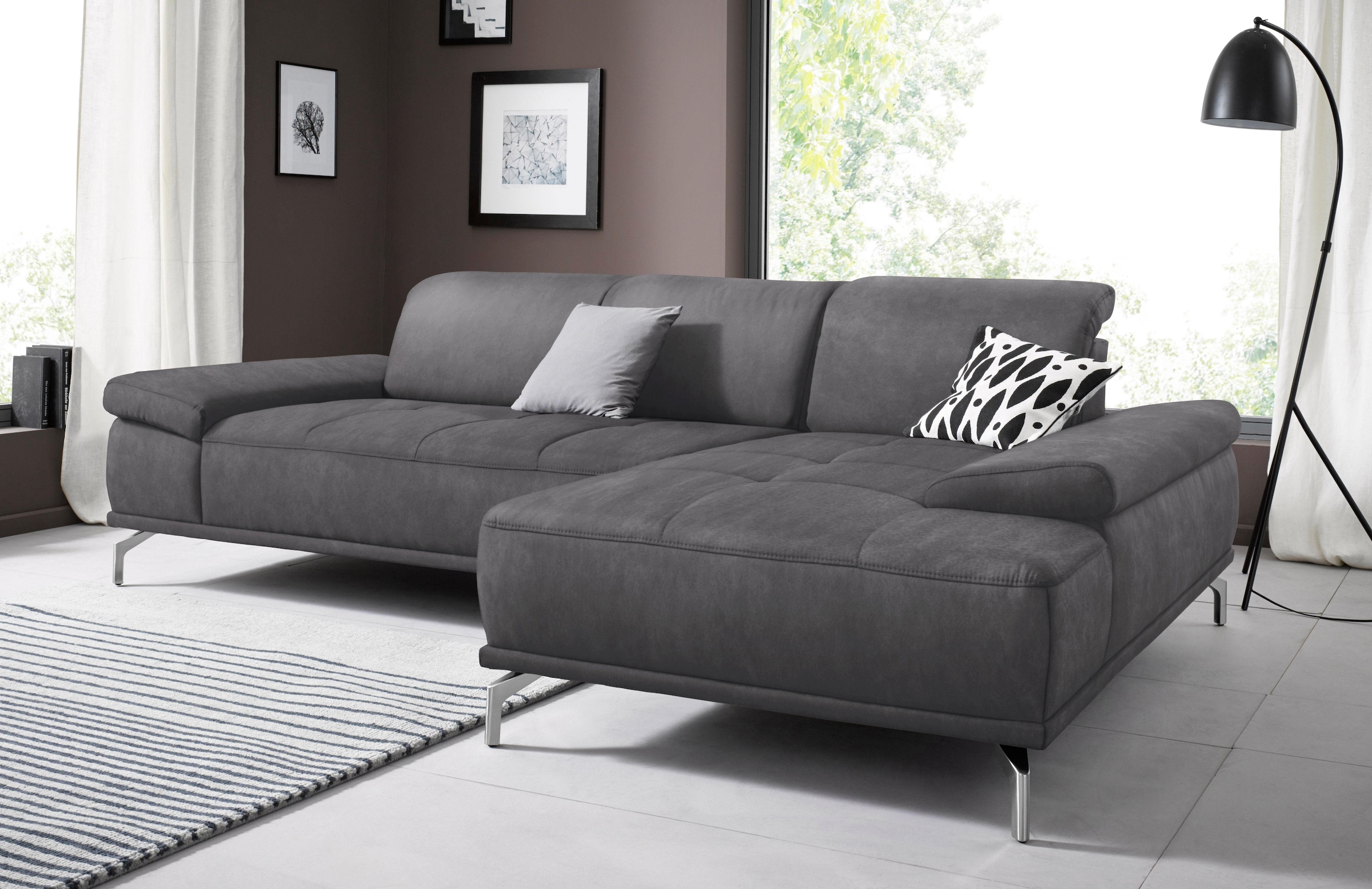 Places of Style Ecksofa »Caluna«, Inkl.Sitztiefenverstellung, wahlweise mit günstig online kaufen
