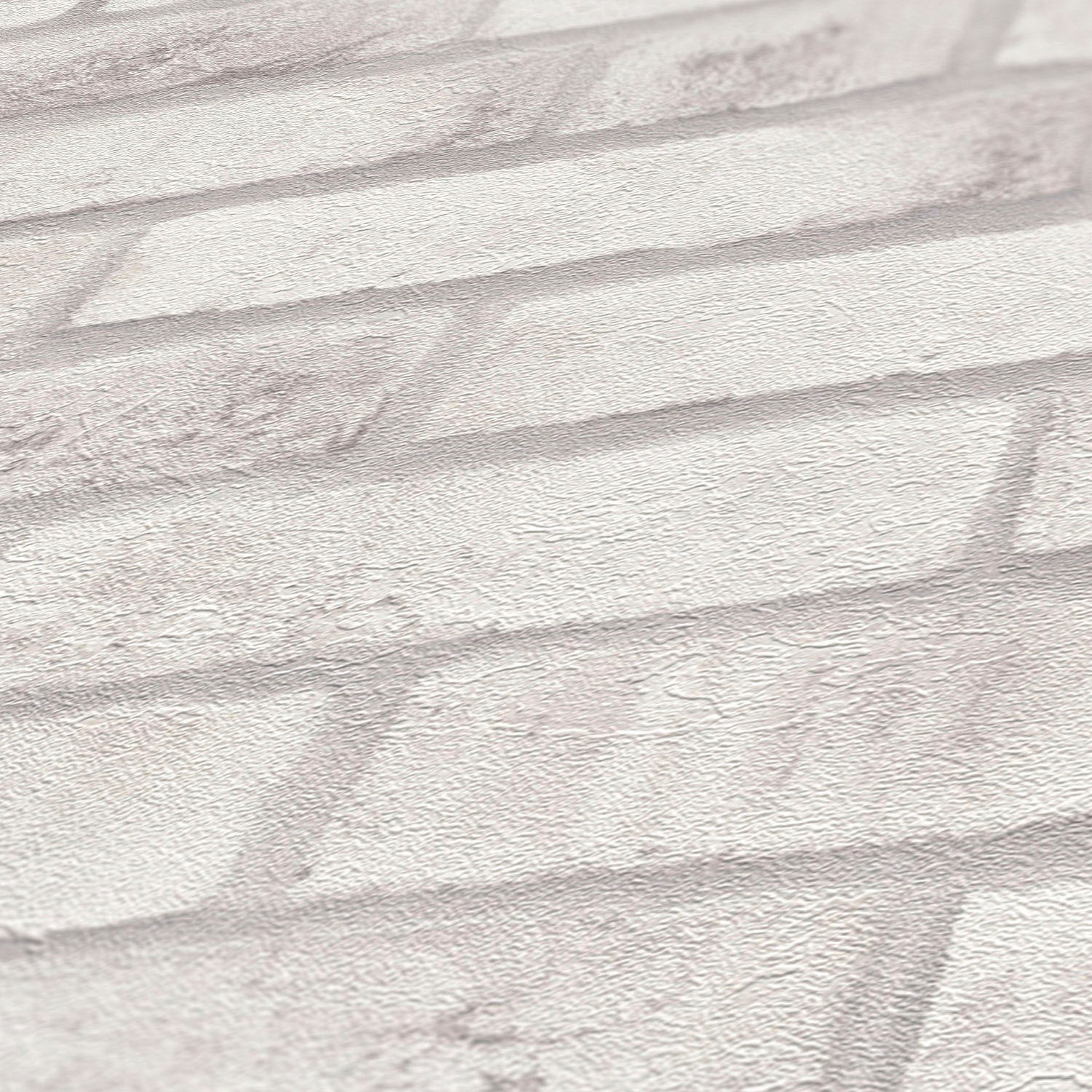 A.S. Création Vliestapete »Bricks & Stones Backstein«, matt-gemustert-neutral, Steintapete Tapeten Wohnzimmer Schlafzimmer Küche modern Design Optik