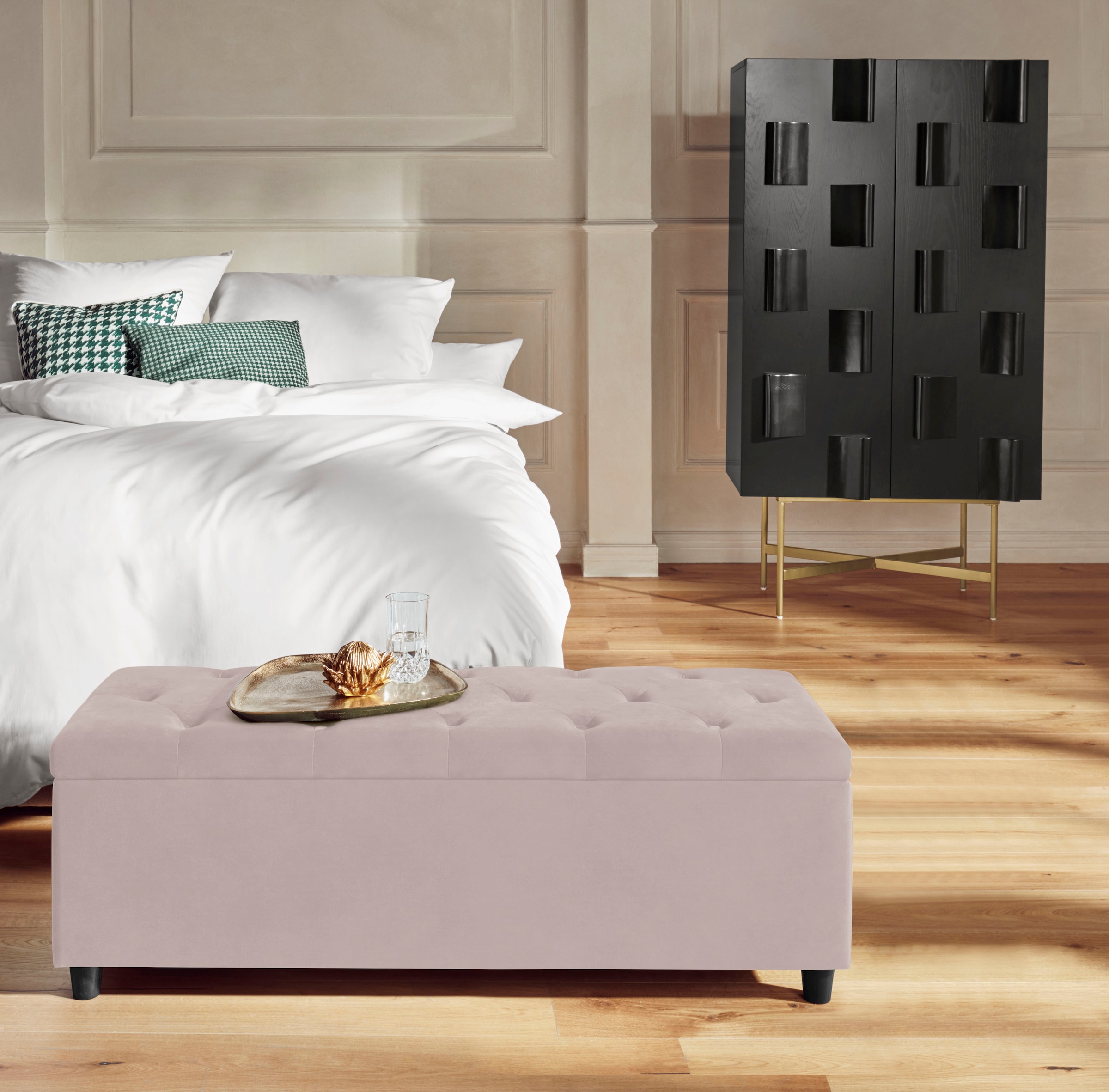Home affaire Bettbank »Relaxy« gesteppt, mit Staufach