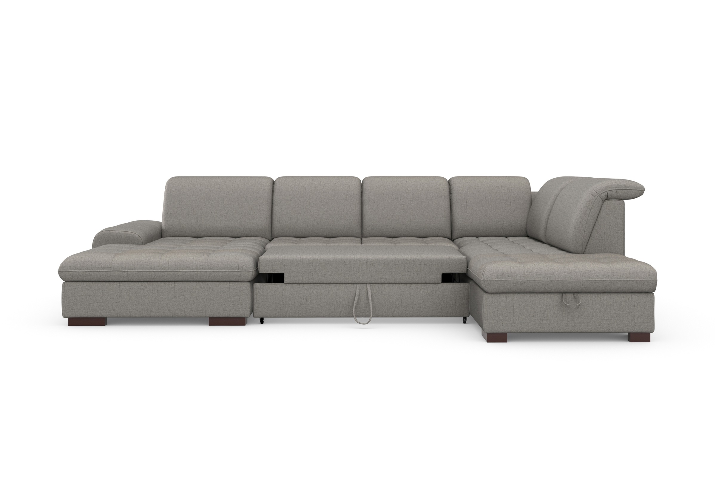 sit&more Wohnlandschaft »Luxor U-Form«, wahlweise mit Bettfunktion, Bettkasten und Kopfteilverstellung