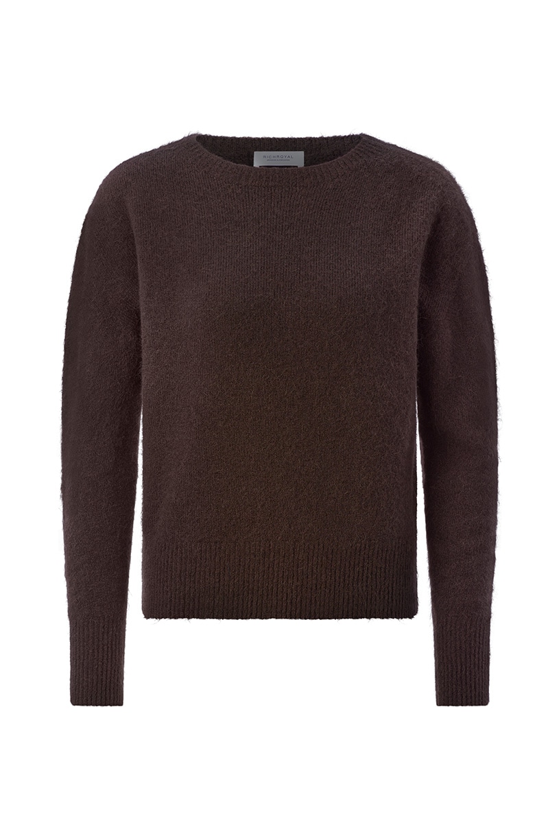 RICHROYAL Strickpullover Regular fit mit Rundhalsausschnitt