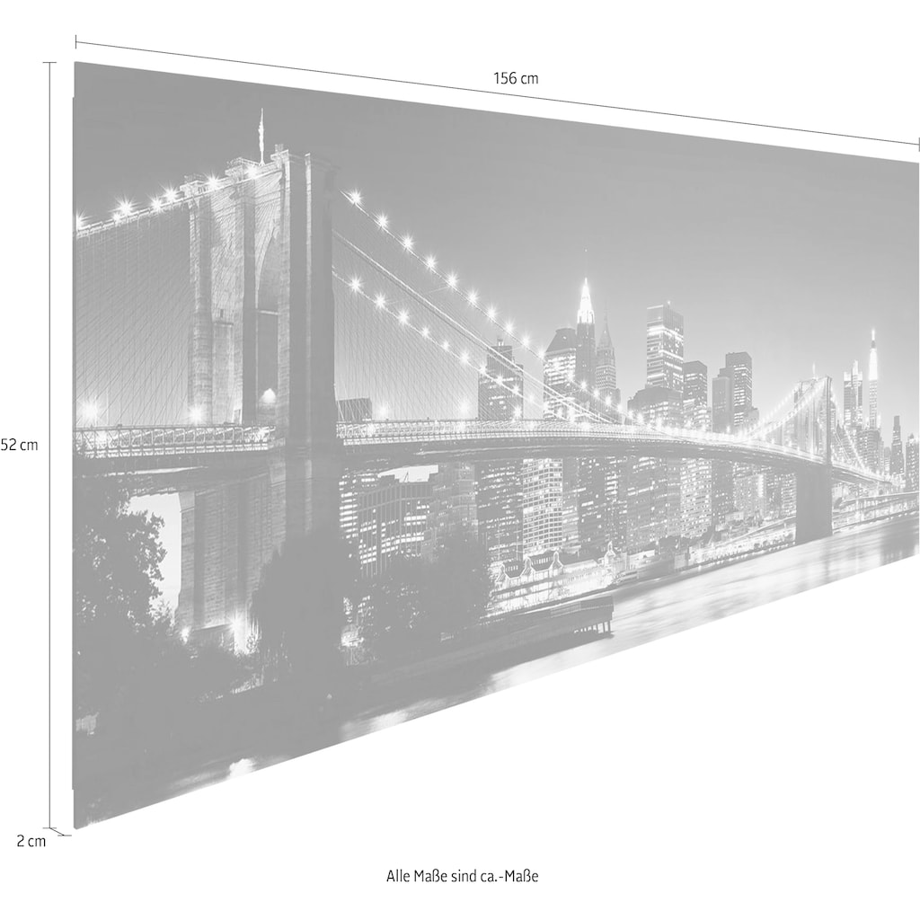 Reinders! Holzbild »Deco Panel 52x156 New York - brooklyn bridge«