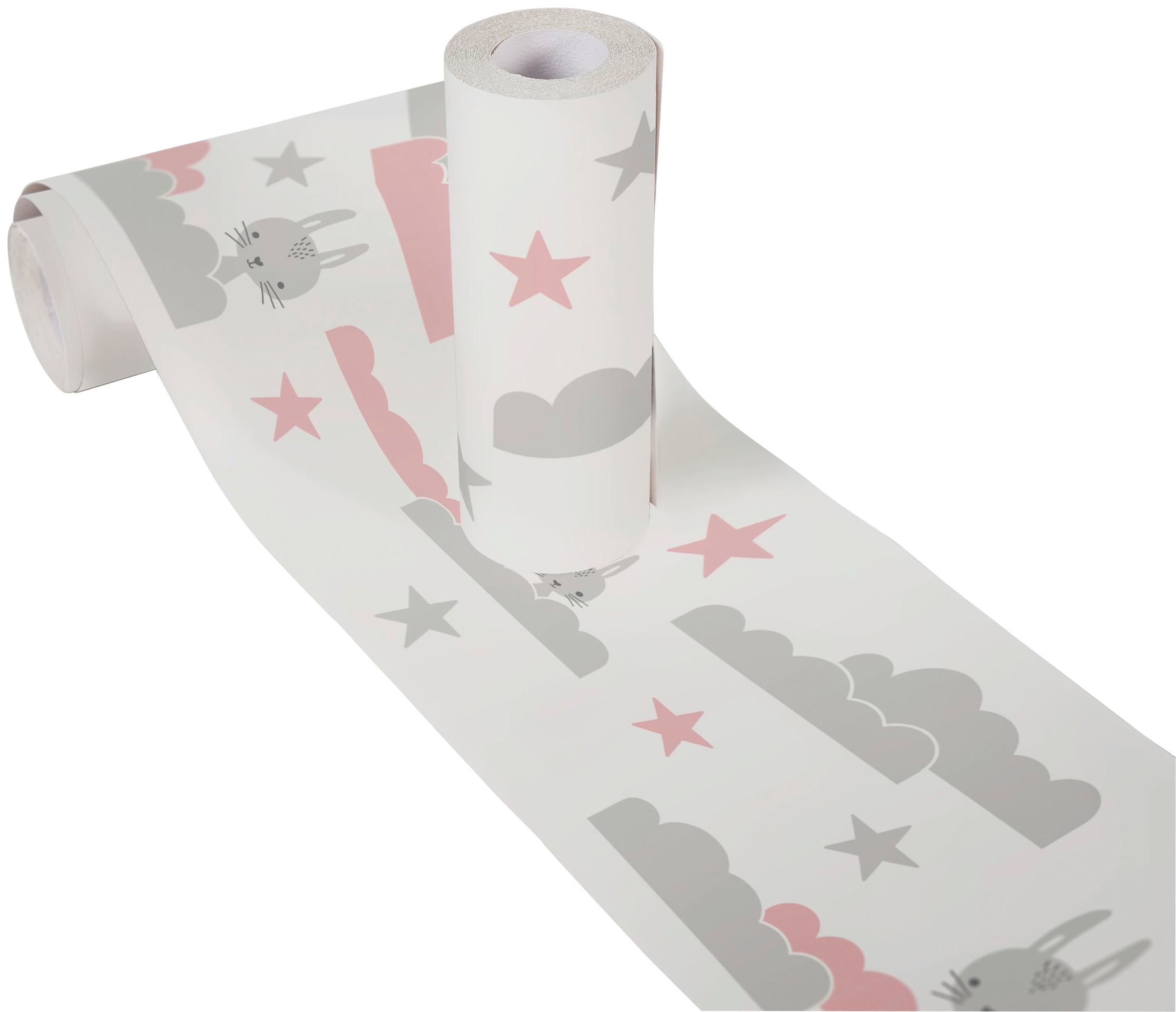 A.S. Création Bordüre »Dreamy Bunny«, Motiv-abstrakt-naturalistisch, Kindertapete Tapete für Baby und Kinder Borte Flur Design Wandtapete