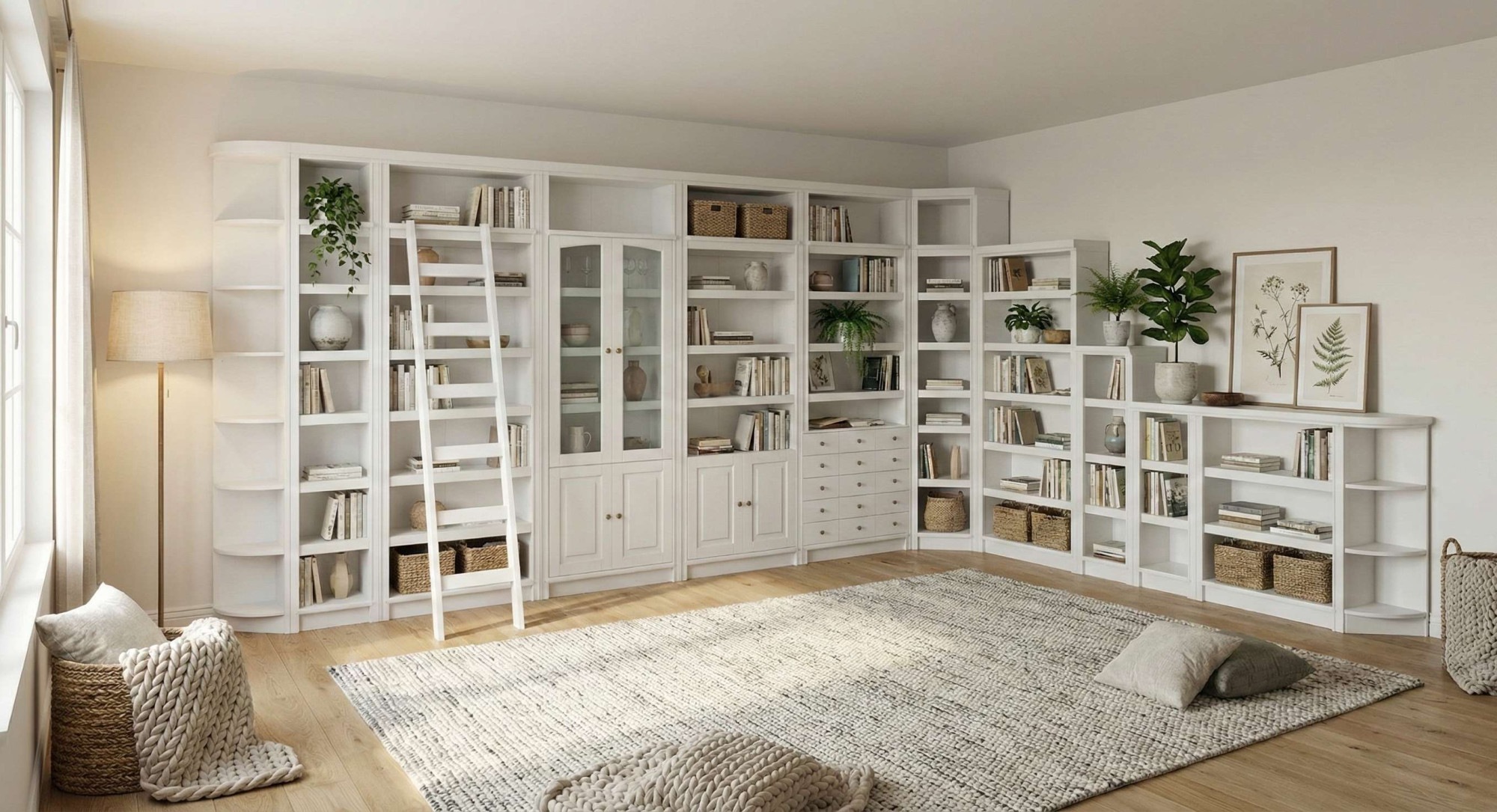 Home affaire Bücherregal »Soeren Regal mit 5 breiten Schubkästen in geteilter Optik« T/H: 80/29/220 cm, Kiefer FSC®-zertifiziert, elegante Metallgriffe