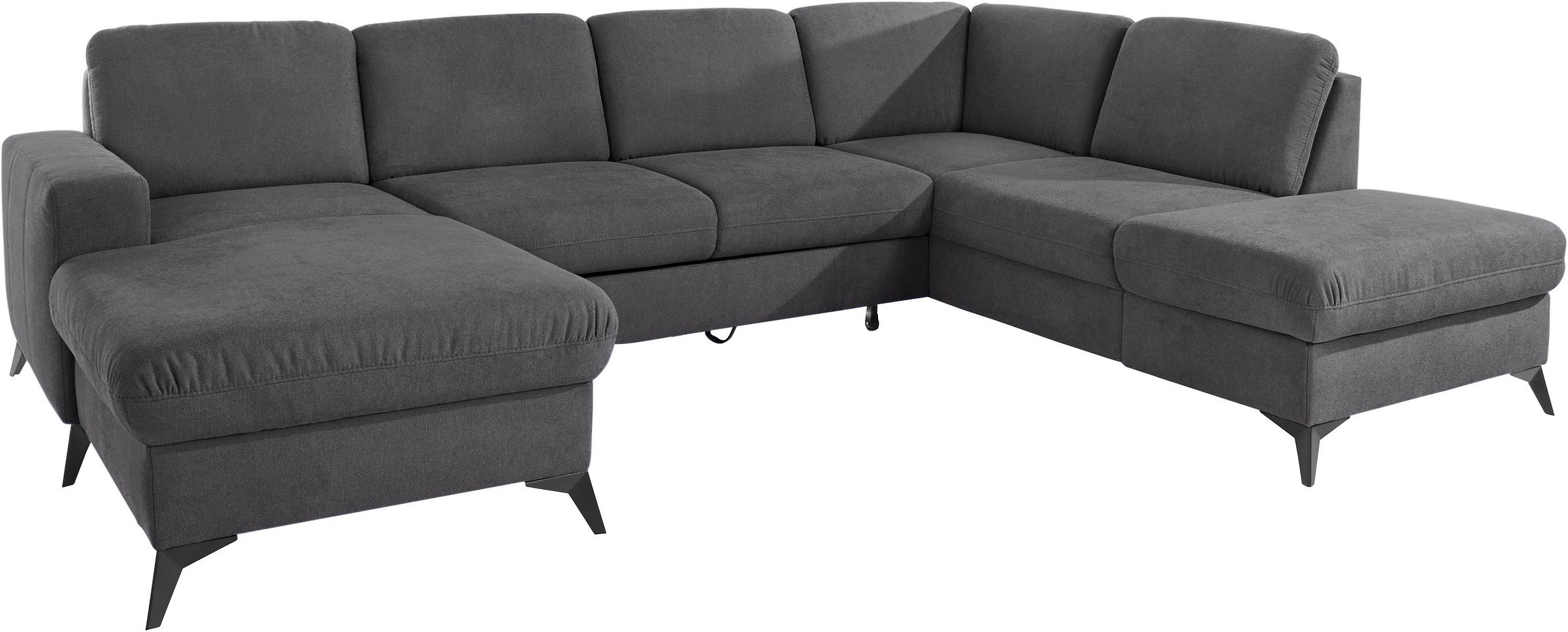 Places of Style Wohnlandschaft »Lolland U-Form«, Wahlweise mit Bettfunktion und Stauraum, auch mit abwischbarem Bezug