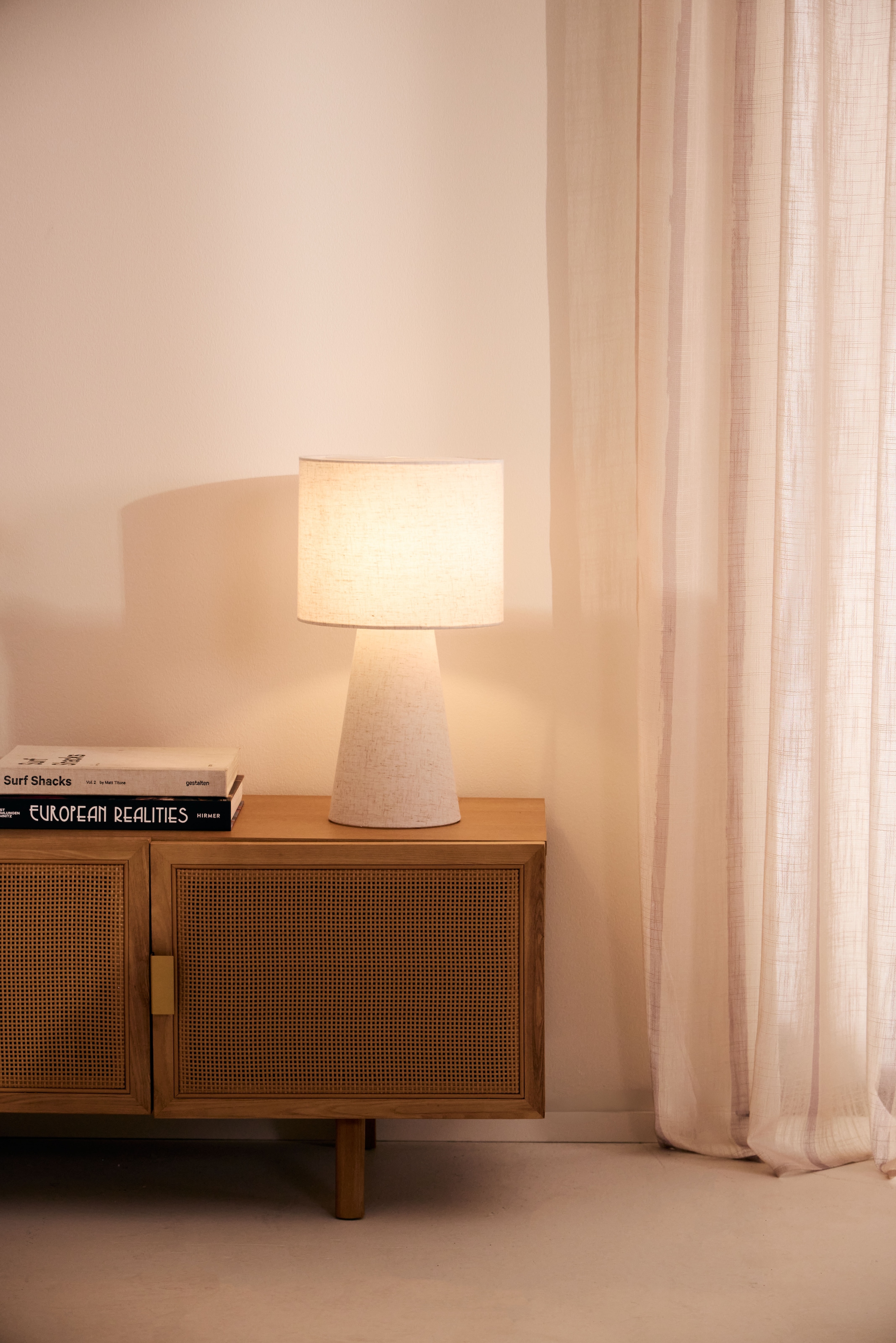 LeGer Home by Lena Gercke Lowboard »Lina« TOPSELLER! Sideboard,  aus MDF Holz, Melaminoberfläche, Rattangeflecht, Breite 140 cm