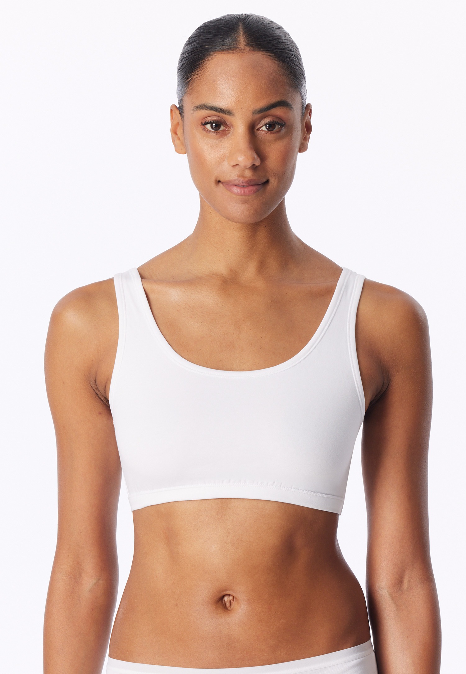 uncover by SCHIESSER Bustier »Uncover Cotton« breite Träger, Cotton-Mix, elastisch, soft