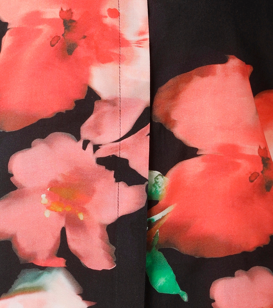 Aniston CASUAL Hemdbluse mit farbenfrohen Batik-Blüten bedruckt