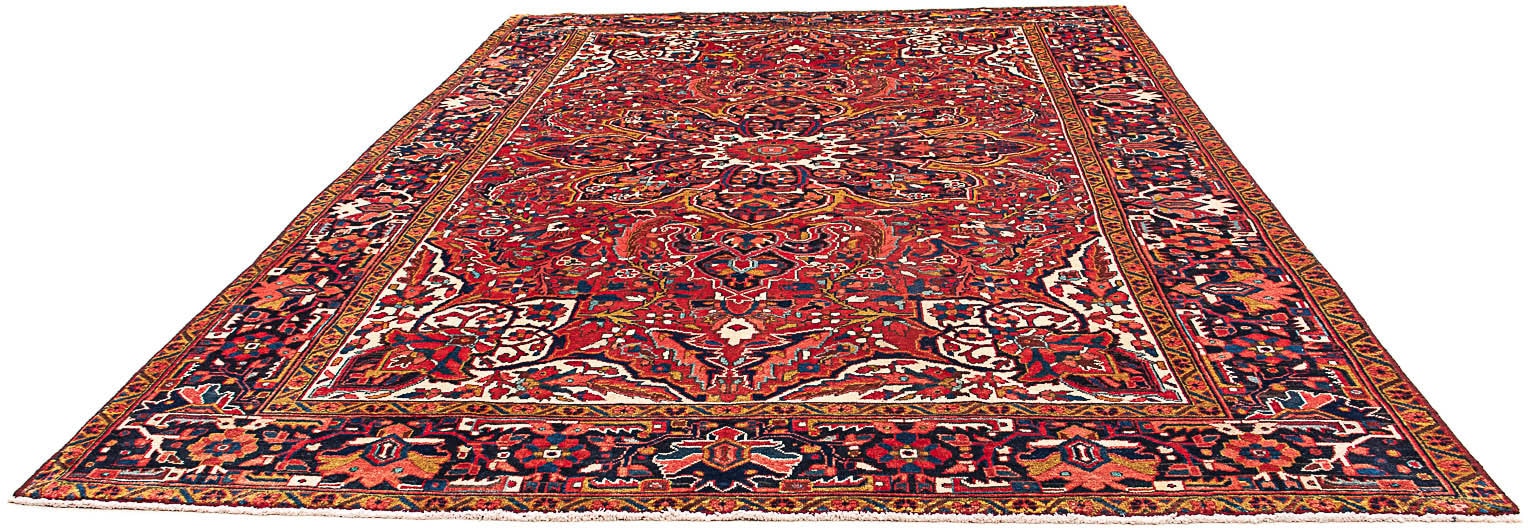 morgenland Wollteppich »Heriz Medaillon 344 x 240 cm«, rechteckig, 10 mm Hö günstig online kaufen