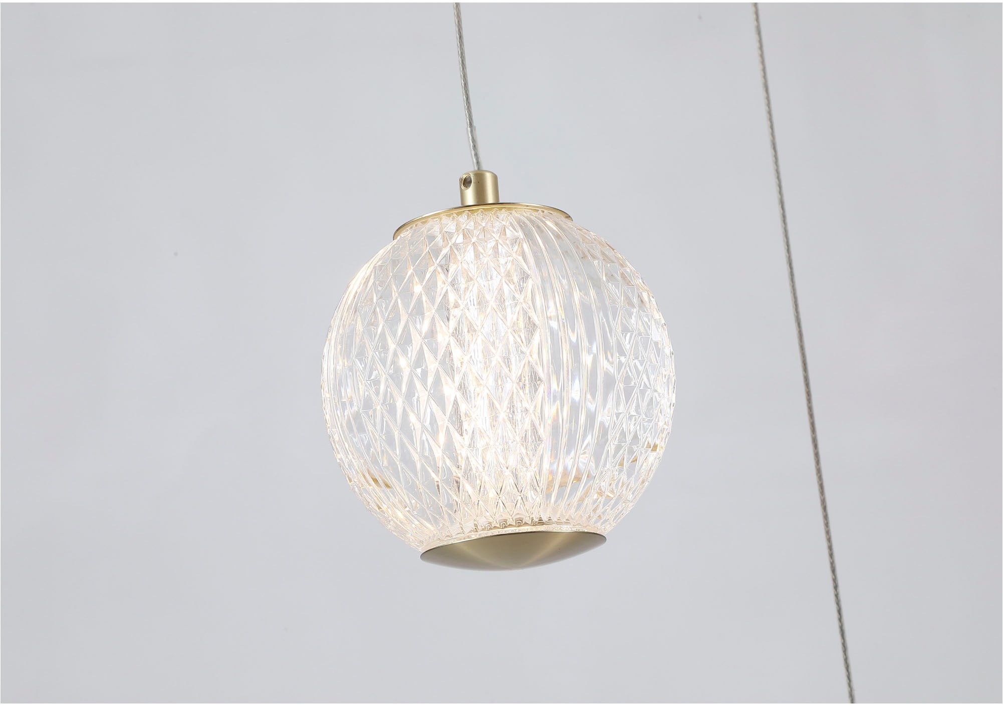 Searchlight LED-Hängeleuchte »Hängeleuchte Allure, 5-flammig«, 5 flammig, Leuchtmittel LED-Modul | LED fest integriert, Eiskugel-Optik