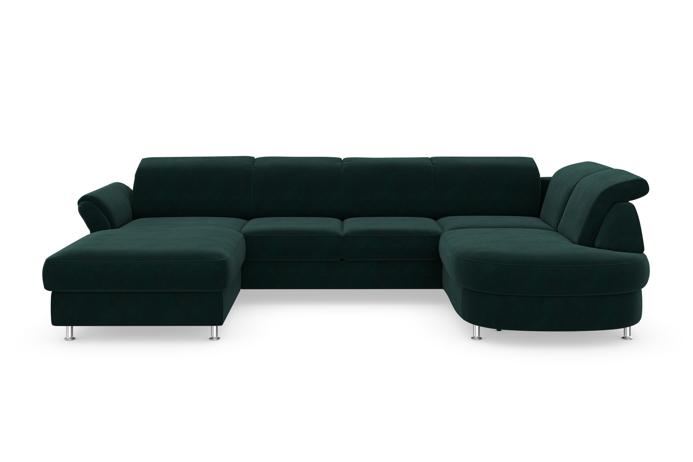 sit&more Wohnlandschaft »Apulia U-Form«, wahlweise Bettfunktion, Bettkasten und Kopf- und Armteilverstellung