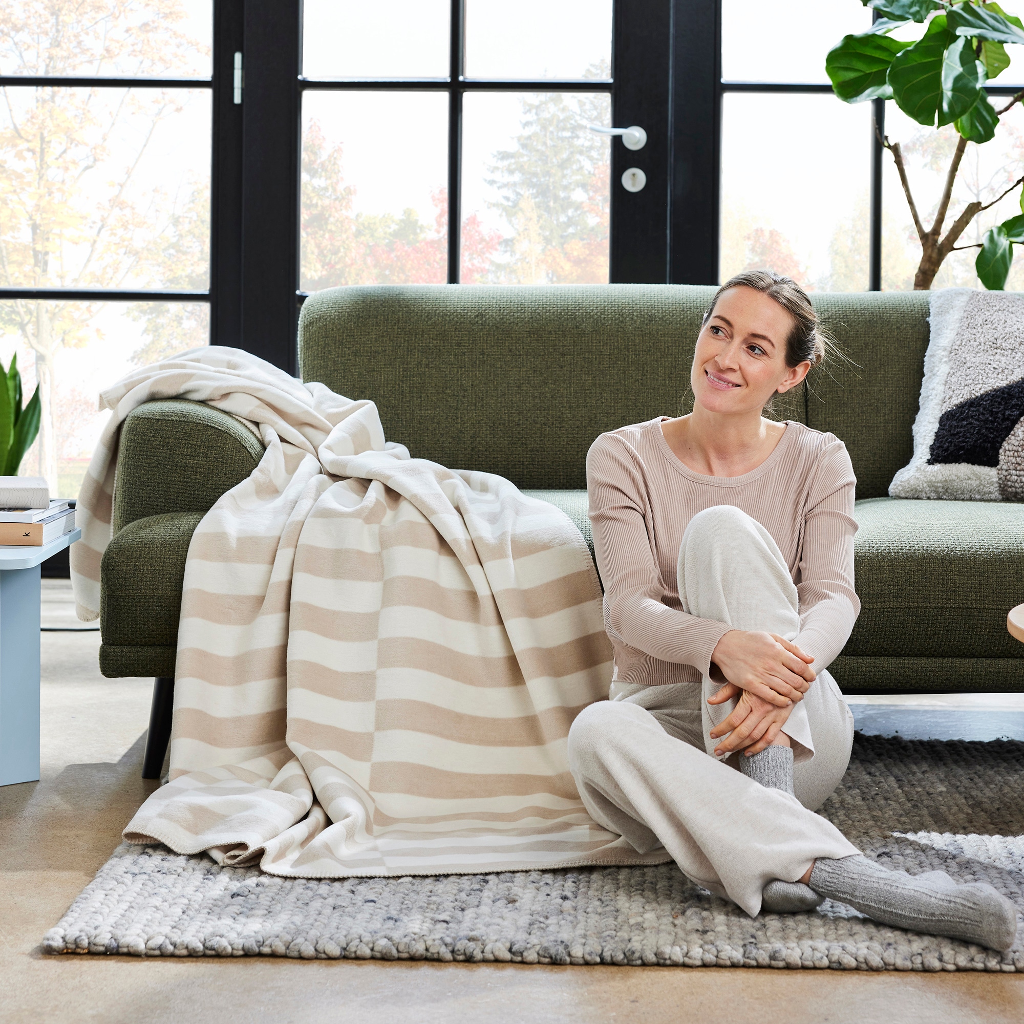 IBENA Wohndecke »Vigo«, minimalistisches Design