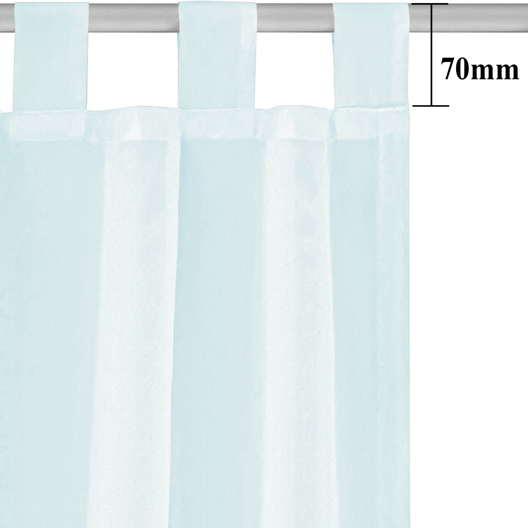 OTTO home Gardine »XANA« Schlaufen 1 Stk. tlg. Bestseller, einfarbig, 1 Schal, pflegeleicht, preiswert!