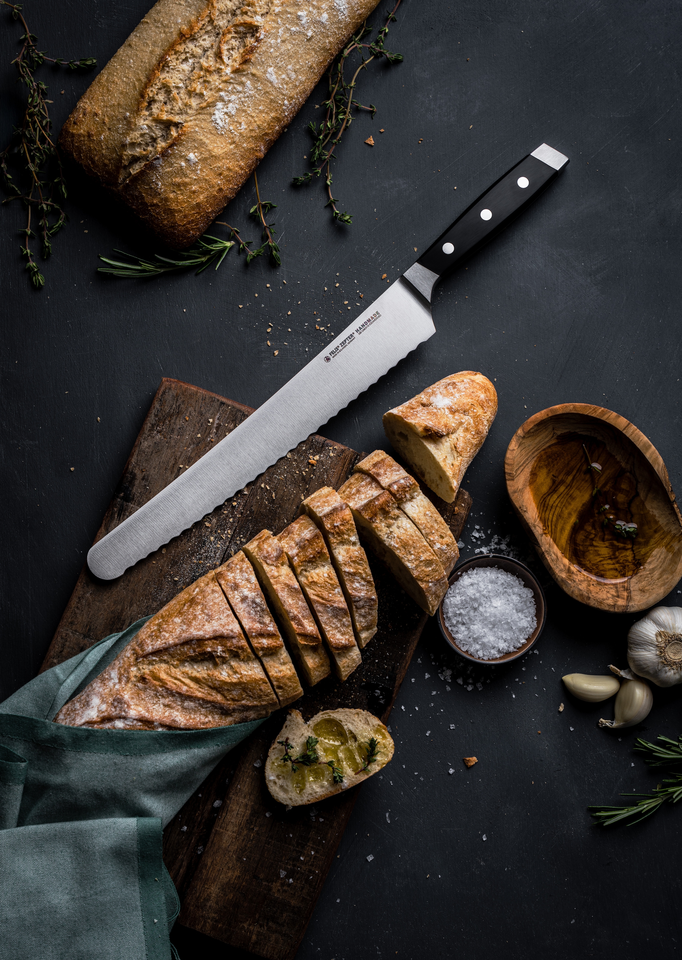 Felix Solingen Brotmesser »First Class«, (1 tlg.), Handmade in Solingen