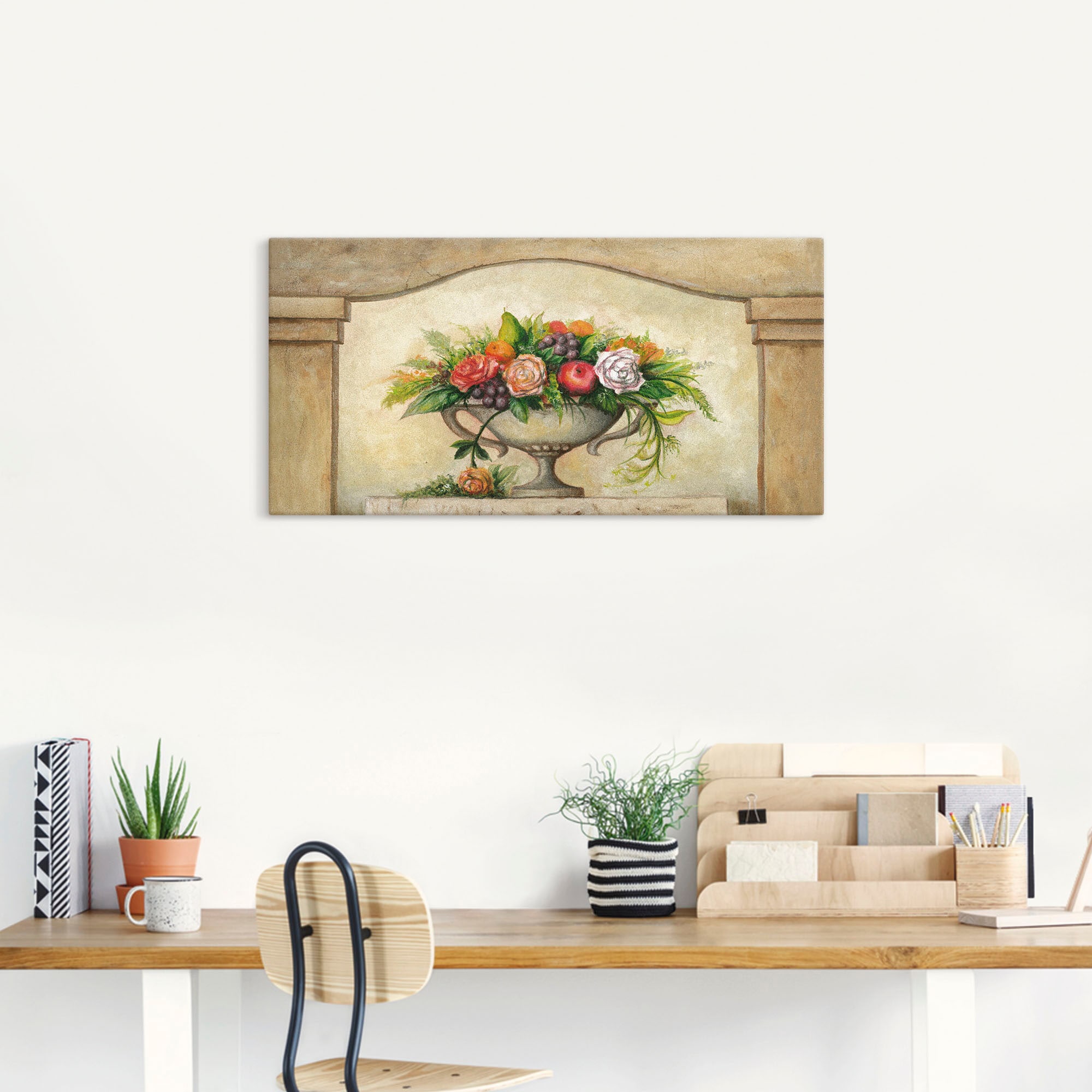 Artland Leinwandbild »Fresco Stillleben«, Arrangements, (1 St.), auf Keilra günstig online kaufen