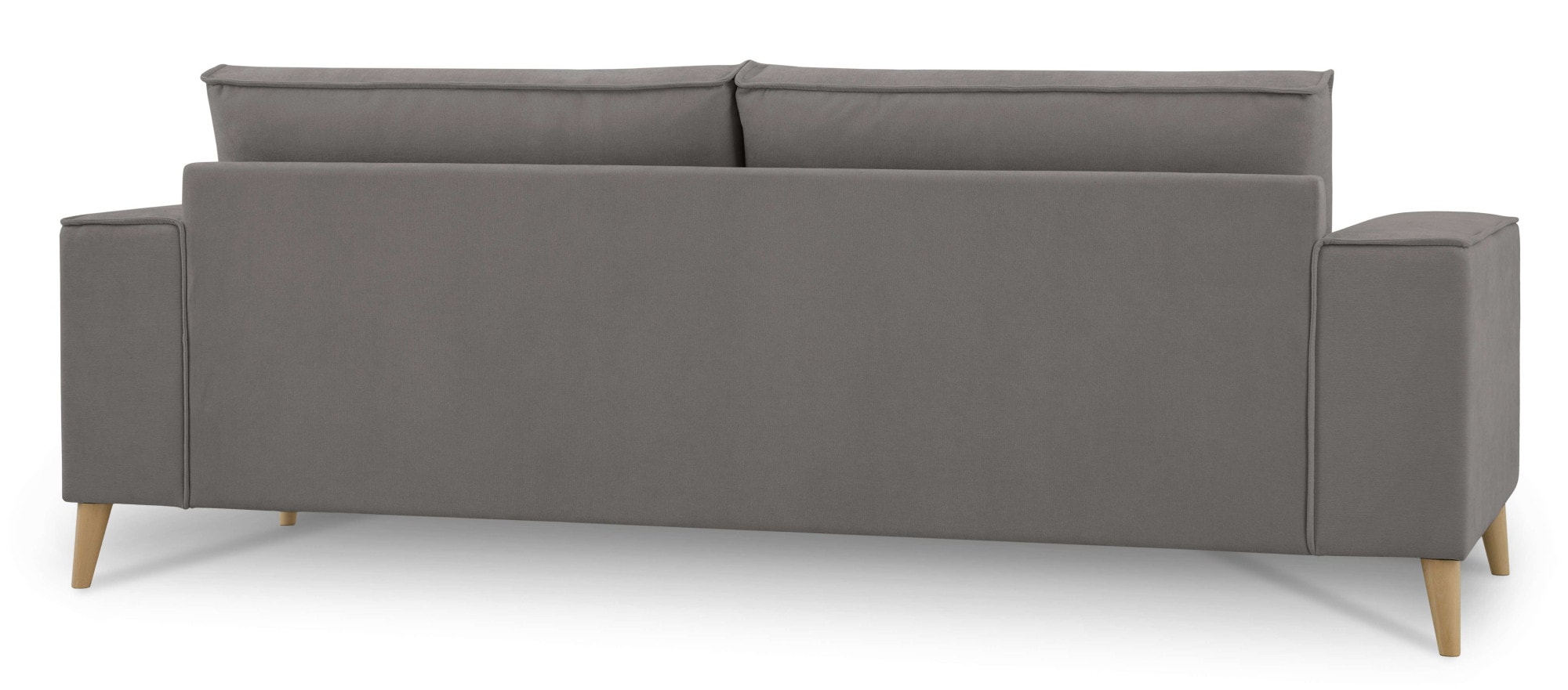 OTTO home 3-Sitzer »Oland Skandi, weicher Chenille-Stoff« 224 cm, Wellenunterfederung, Skandi-Design, Massivholzfüße