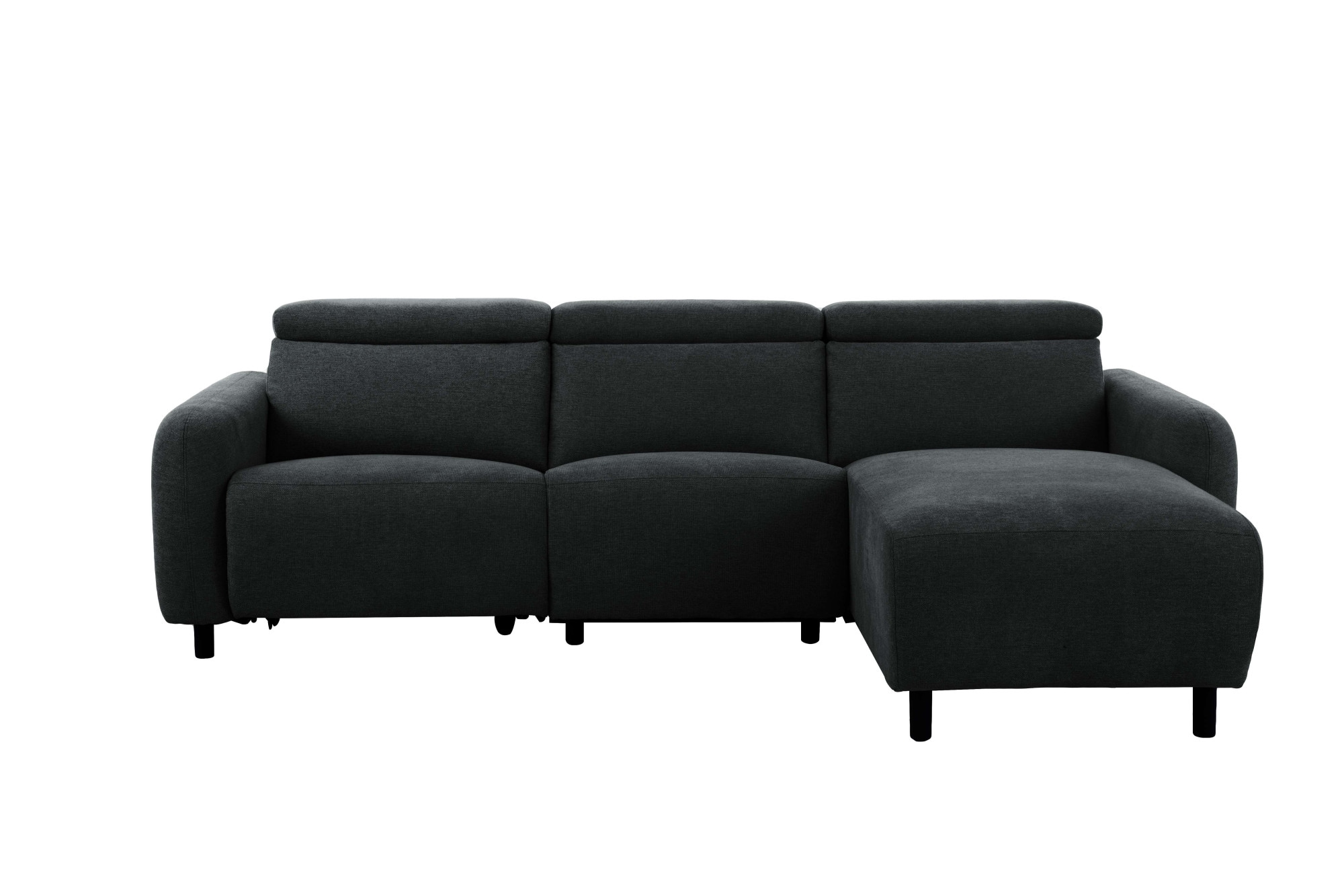 Home affaire Ecksofa »SKAANE Struktur, L-Form, 274 cm, manuelle u. elektrische Funktion,«, 274 cm, mit Kopfteilverstellung und man. oder elektr. Relaxfunktion