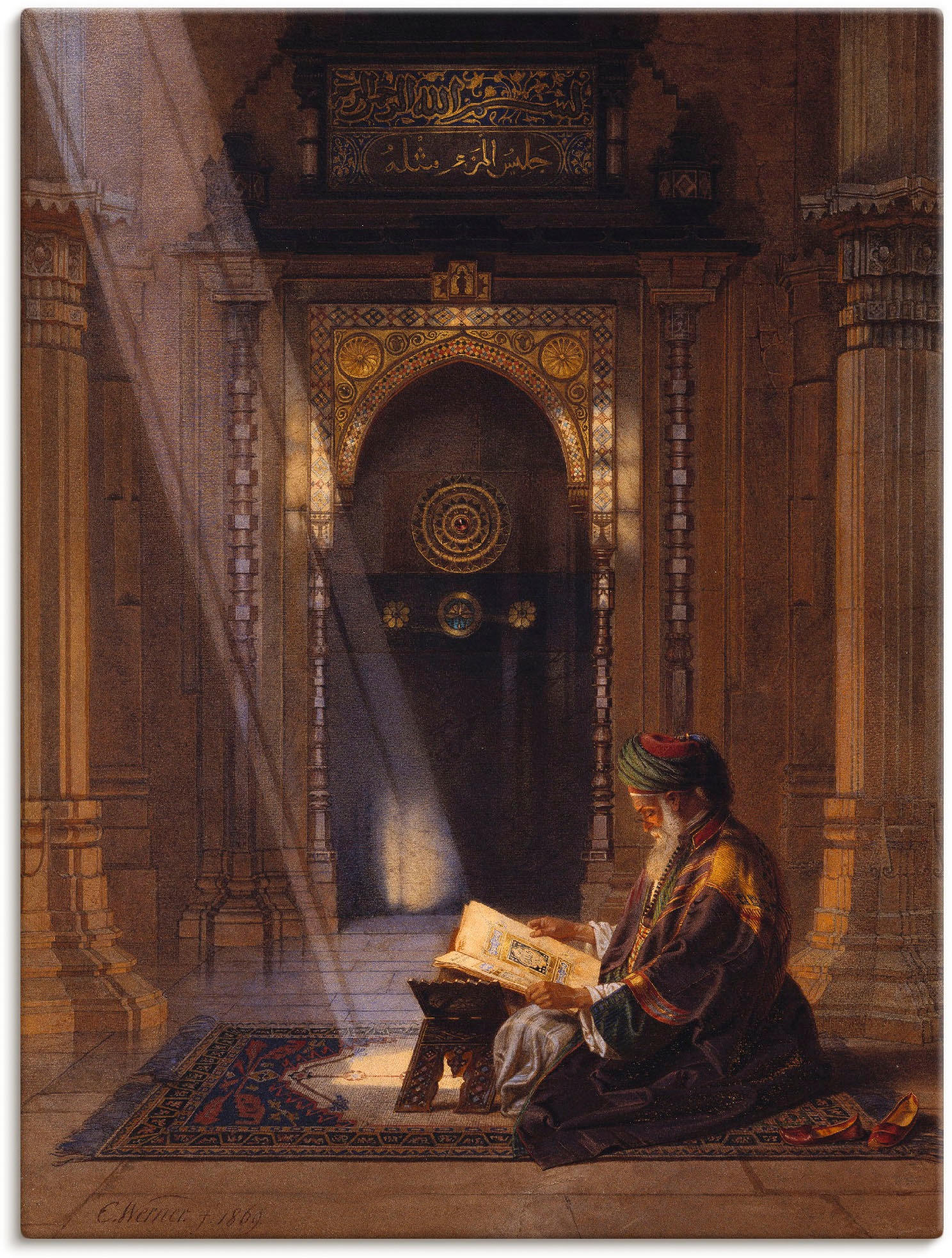 Artland Wandbild »In der Moschee.« Religion 1 Stk. tlg. als Leinwandbild, P günstig online kaufen