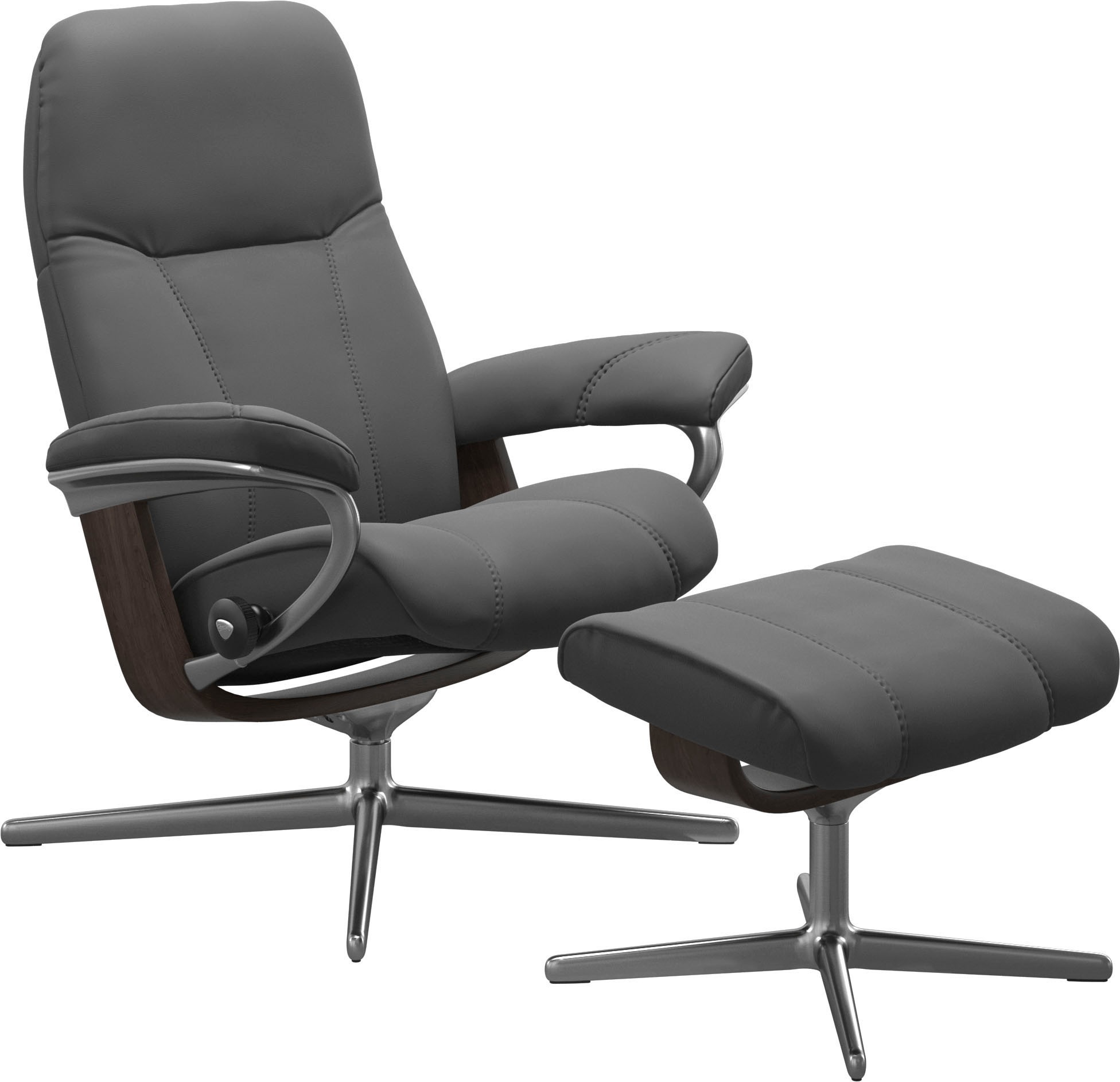 Stressless® Relaxsessel »Consul«, mit Cross Base, Größe S, M & L, Holzakzent Wenge