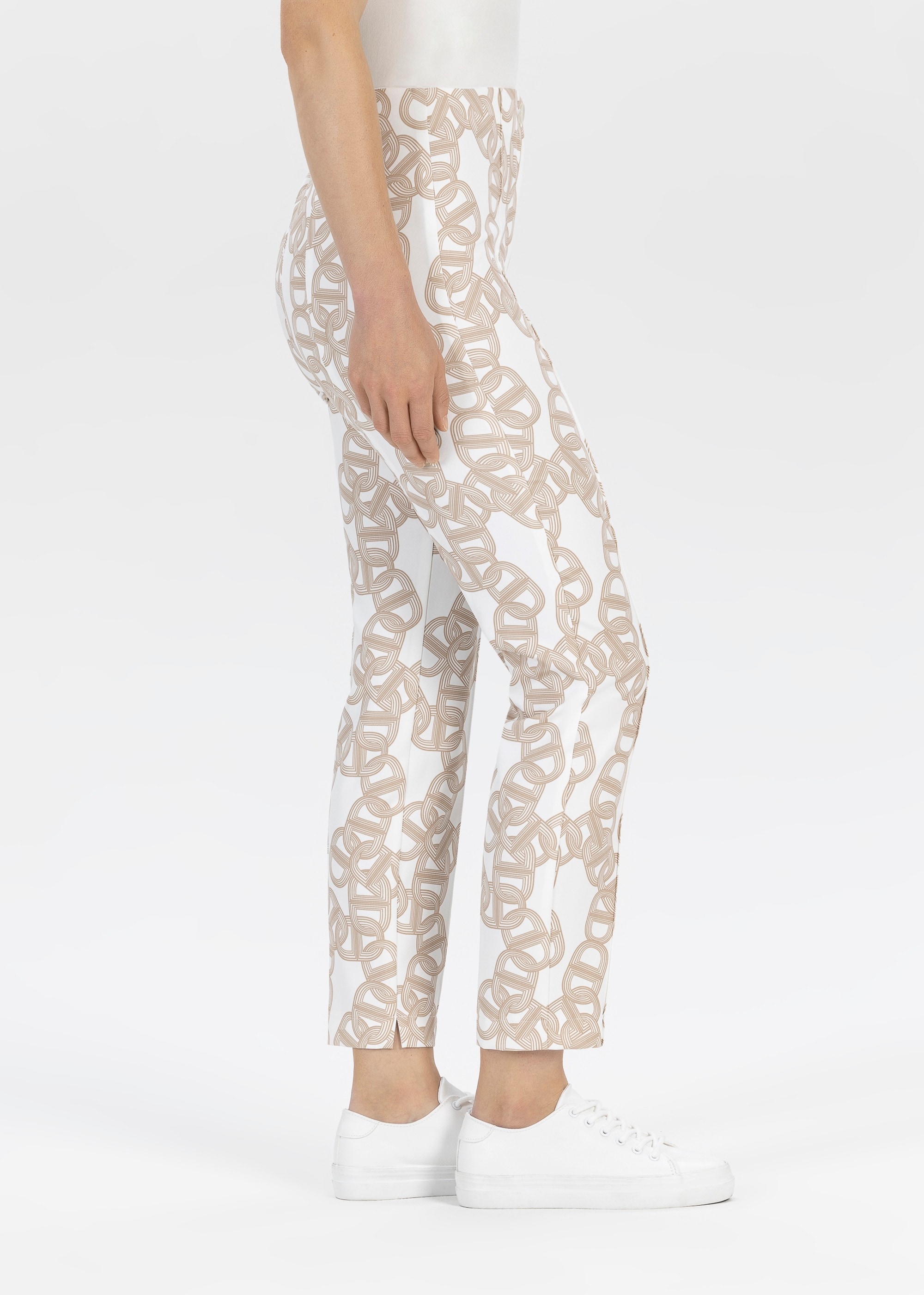 Stehmann Stoffhose, Sommerhose mit grafischem Muster