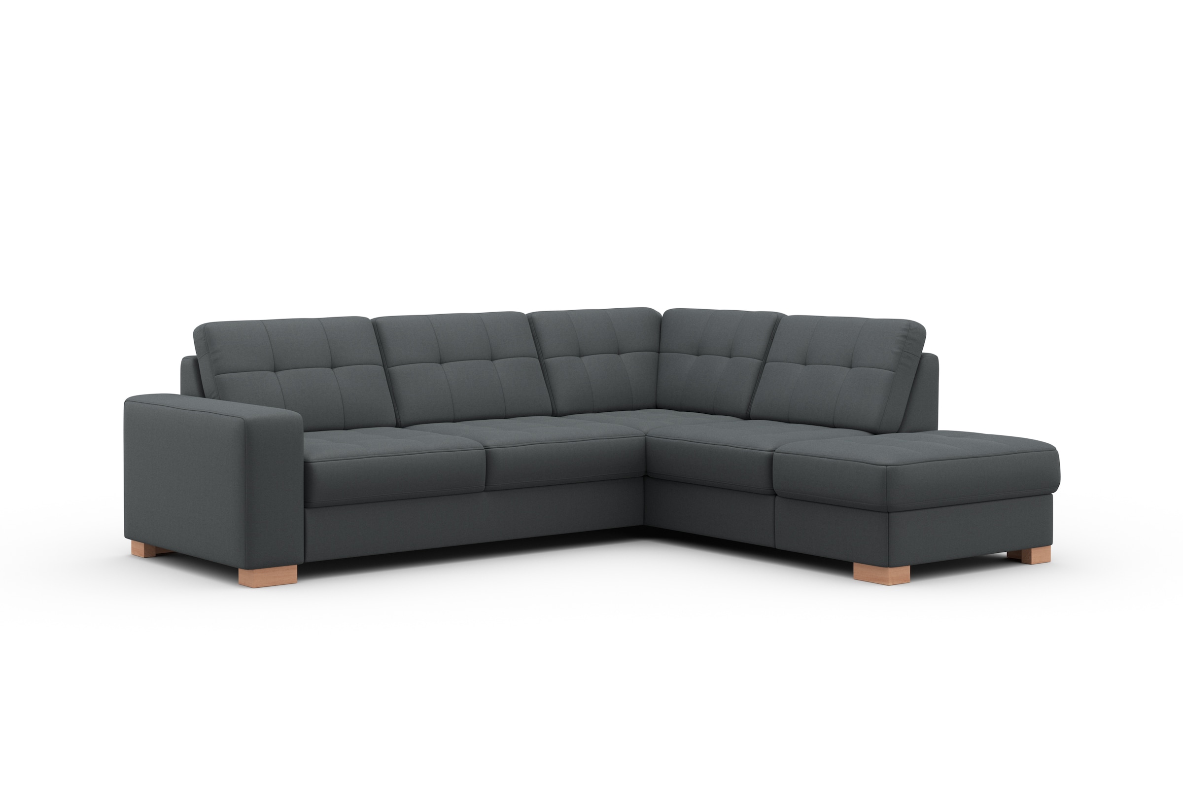 sit&more Ecksofa »Quincy L-Form«, wahlweise mit Bettfunktion und Bettkasten