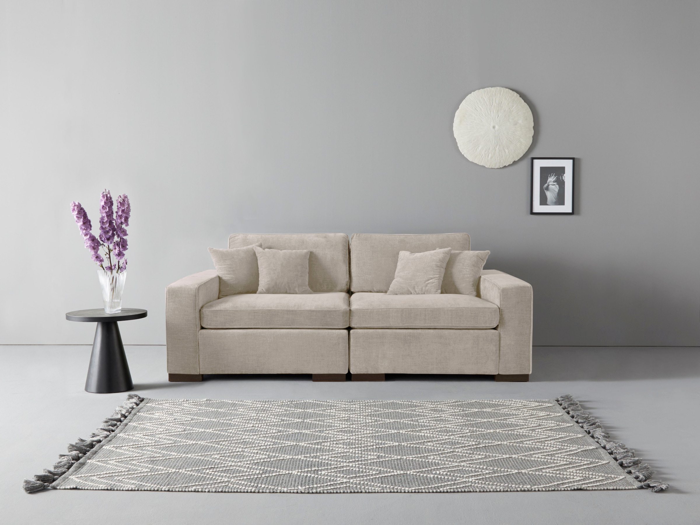 Home affaire 2-Sitzer »Skara«, Lounge-Sofa mit Federkernpolsterung, in viel günstig online kaufen