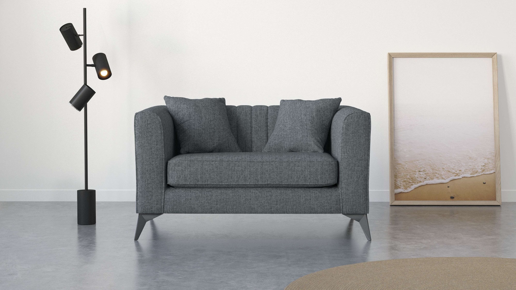 Home affaire Loveseat »MATTHEW Loungesessel, Maße B/T/H: 130/86/74 cm« incl günstig online kaufen