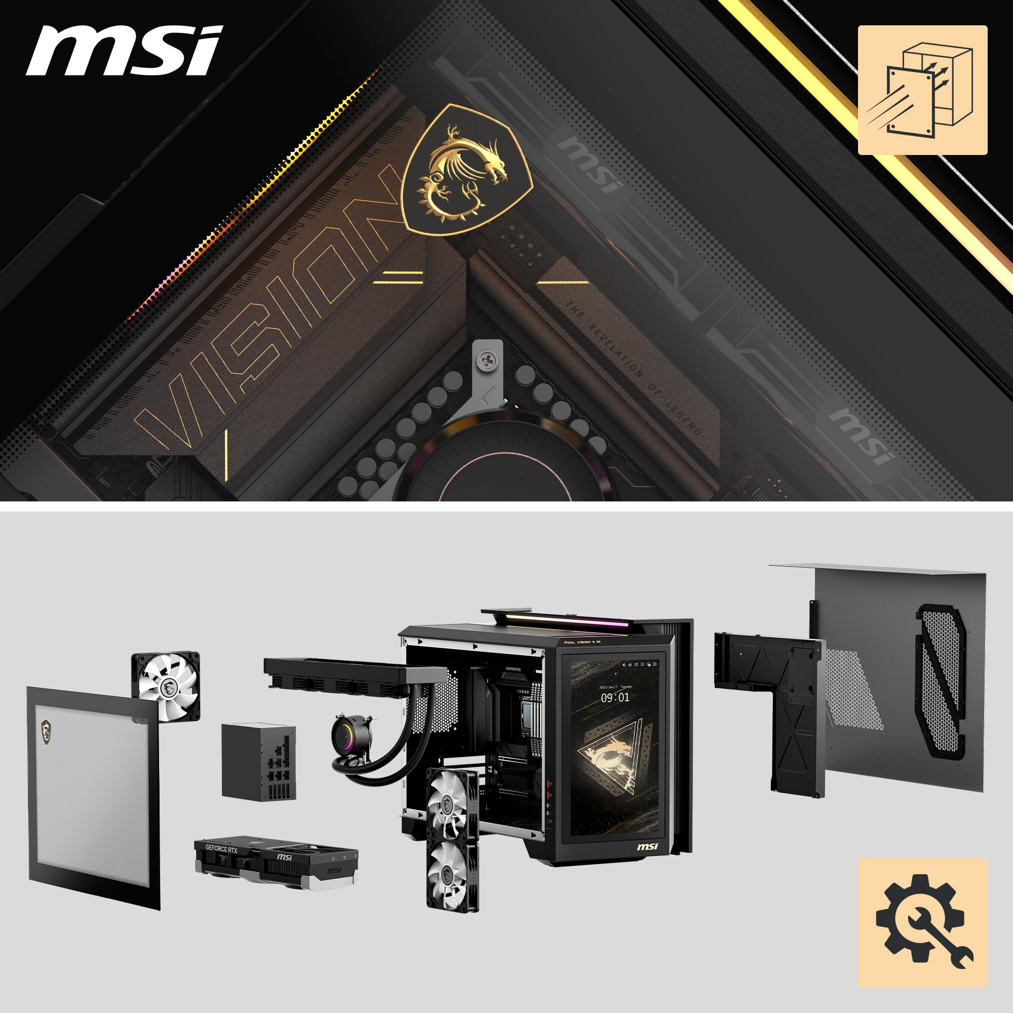 MSI Gaming-PC »MEG Vision X AI 2NVZ9-006DE«