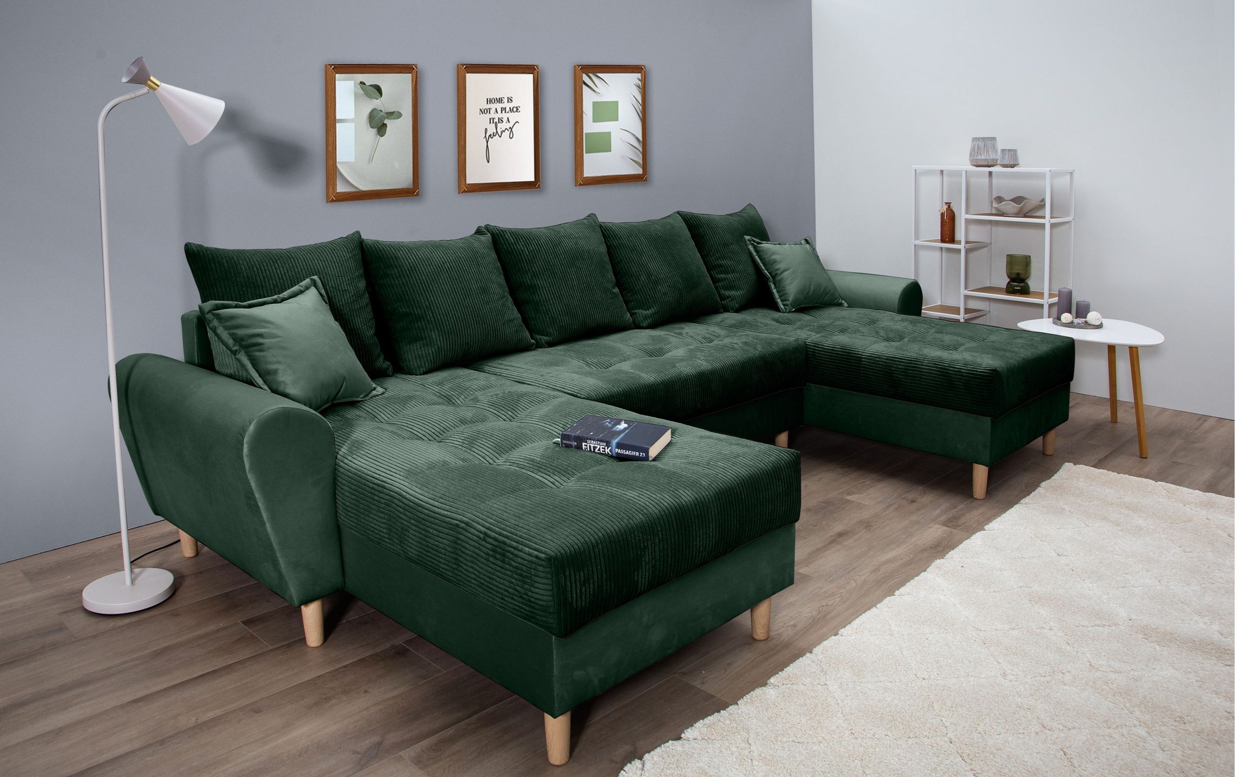 COLLECTION AB "Raisa U-Form" mit Federkern, Kissen und Steppung im Sitzbere günstig online kaufen