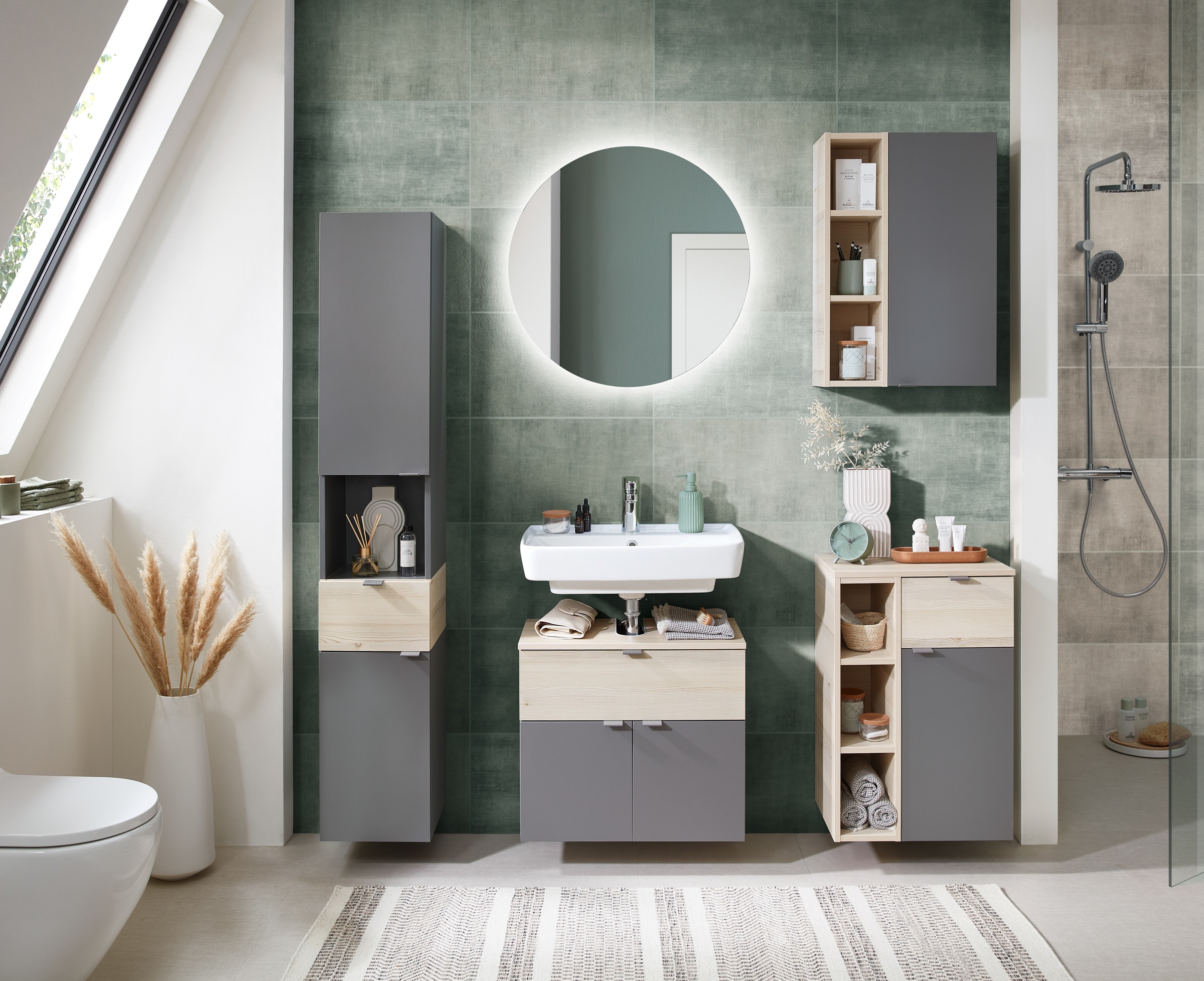 Saphir Badmöbel-Set »Quickset 394«, (Komplett-Set, 5 St.) günstig online kaufen