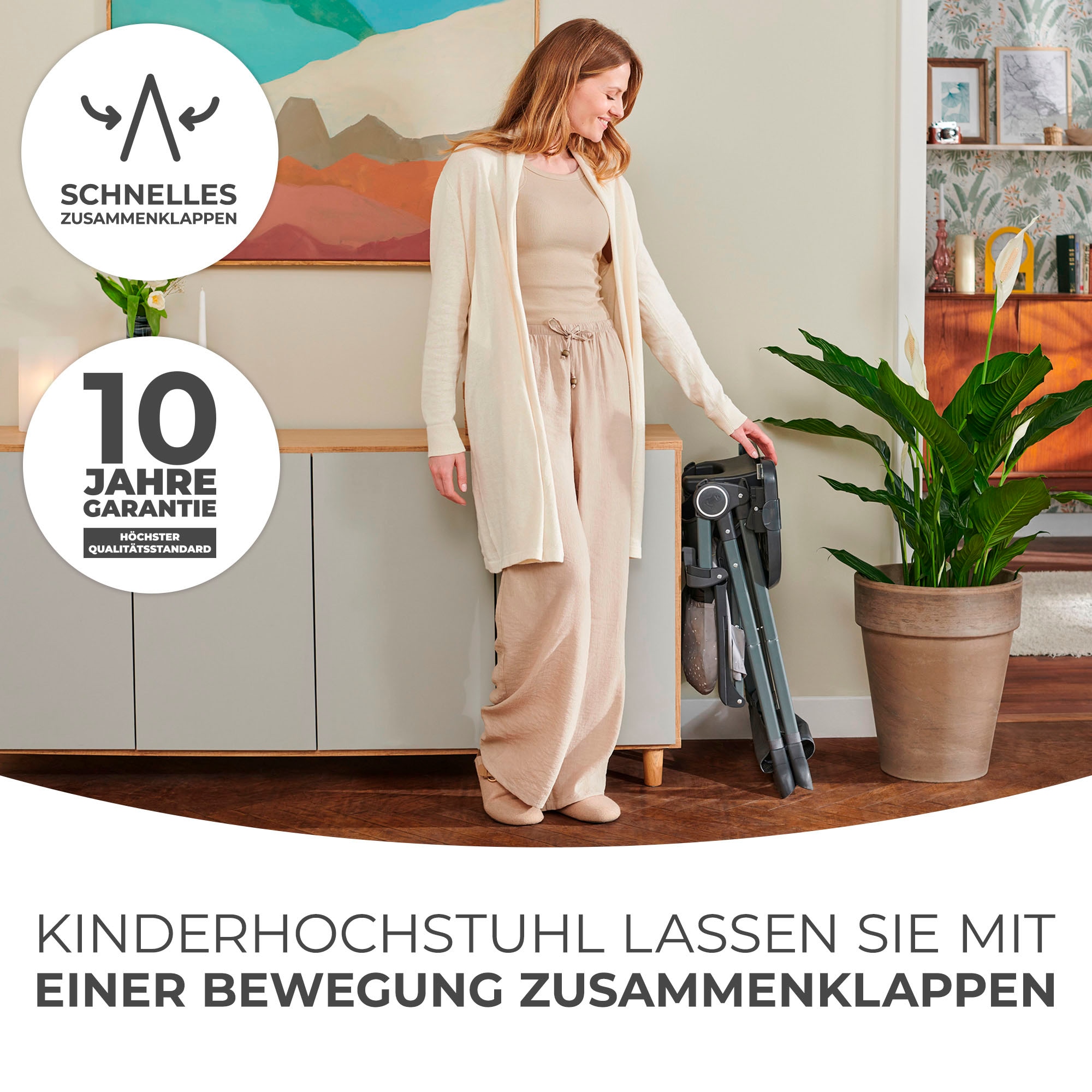 Kinderkraft Kombihochstuhl »FOLDEE« ()