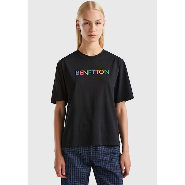 United Colors of Benetton T-Shirt, mit Label-Schriftzug vorne kaufen