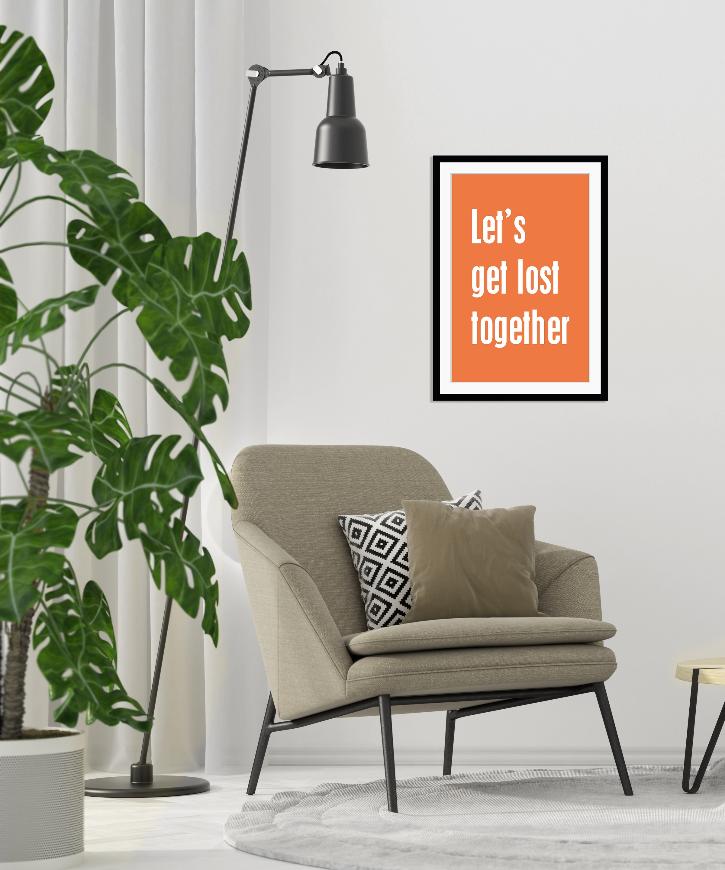 queence Bild »Let's get lost together«, Sprüche & Texte-Schriftzug, HD Prem günstig online kaufen
