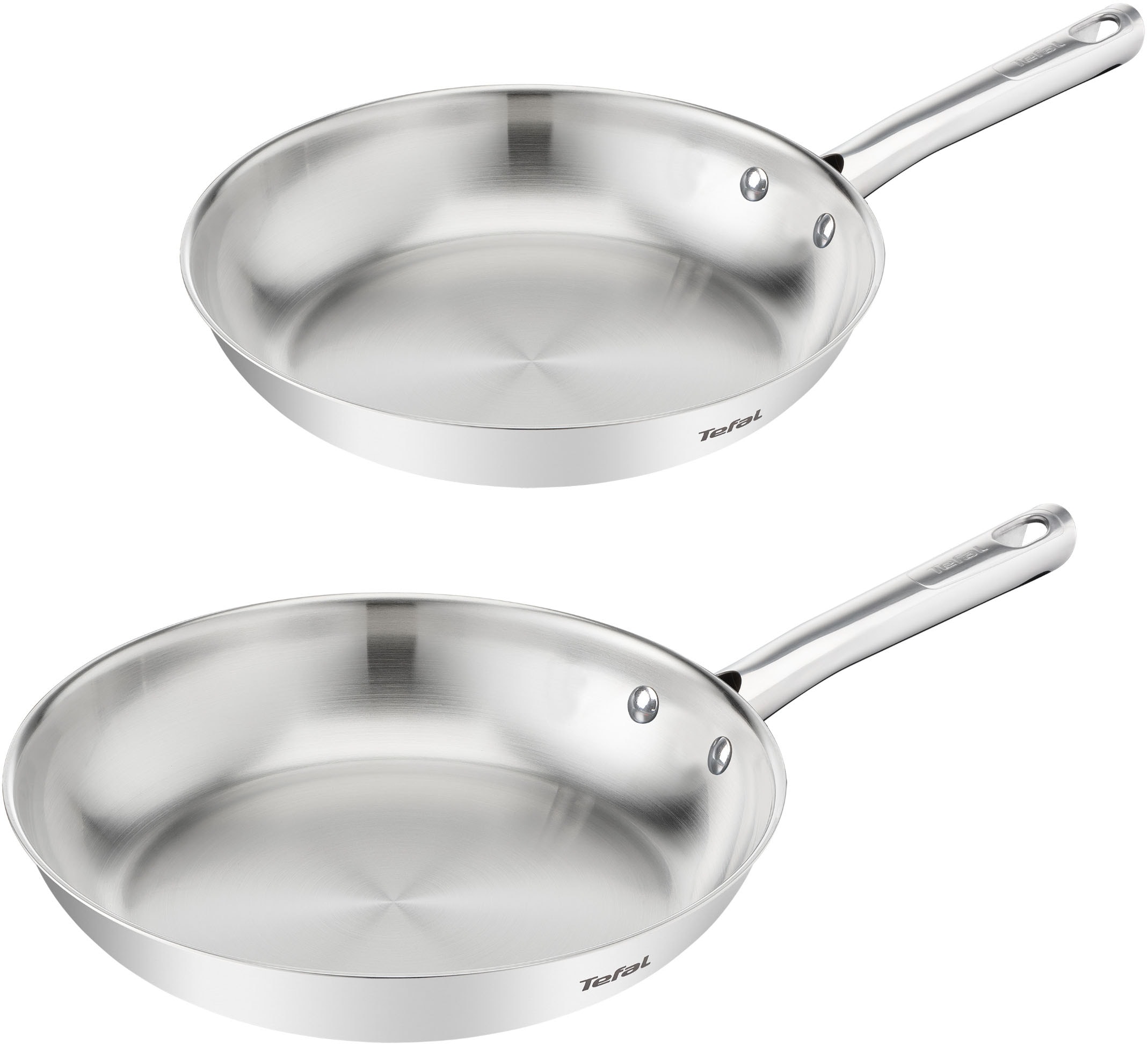 Tefal Pfannen-Set »Duetto On« Edelstahl Set, 2 Stk. tlg. 24/28 cm, unversie günstig online kaufen